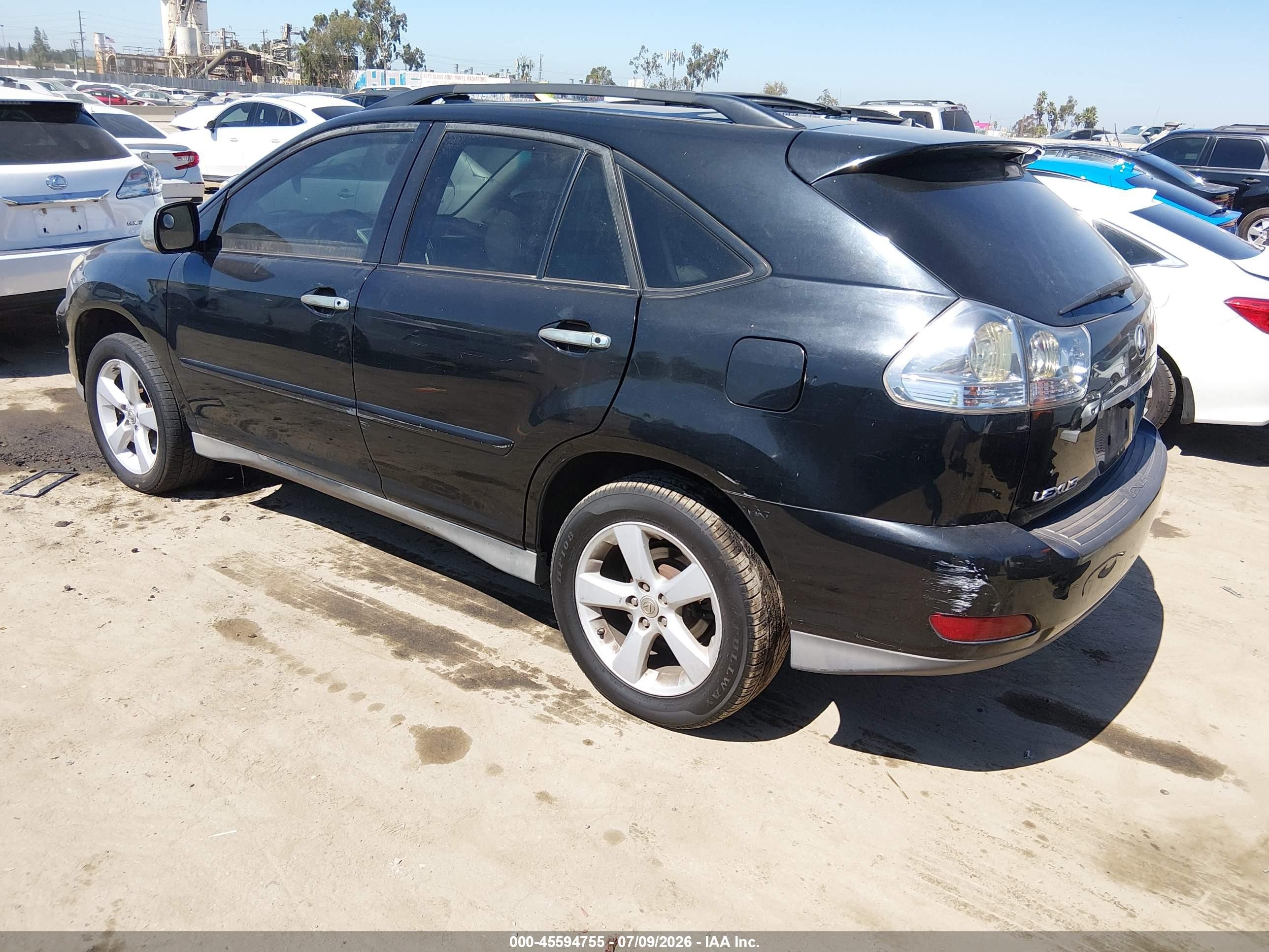 2007 Lexus Rx 350   Black vin: 2T2GK31U07C005321