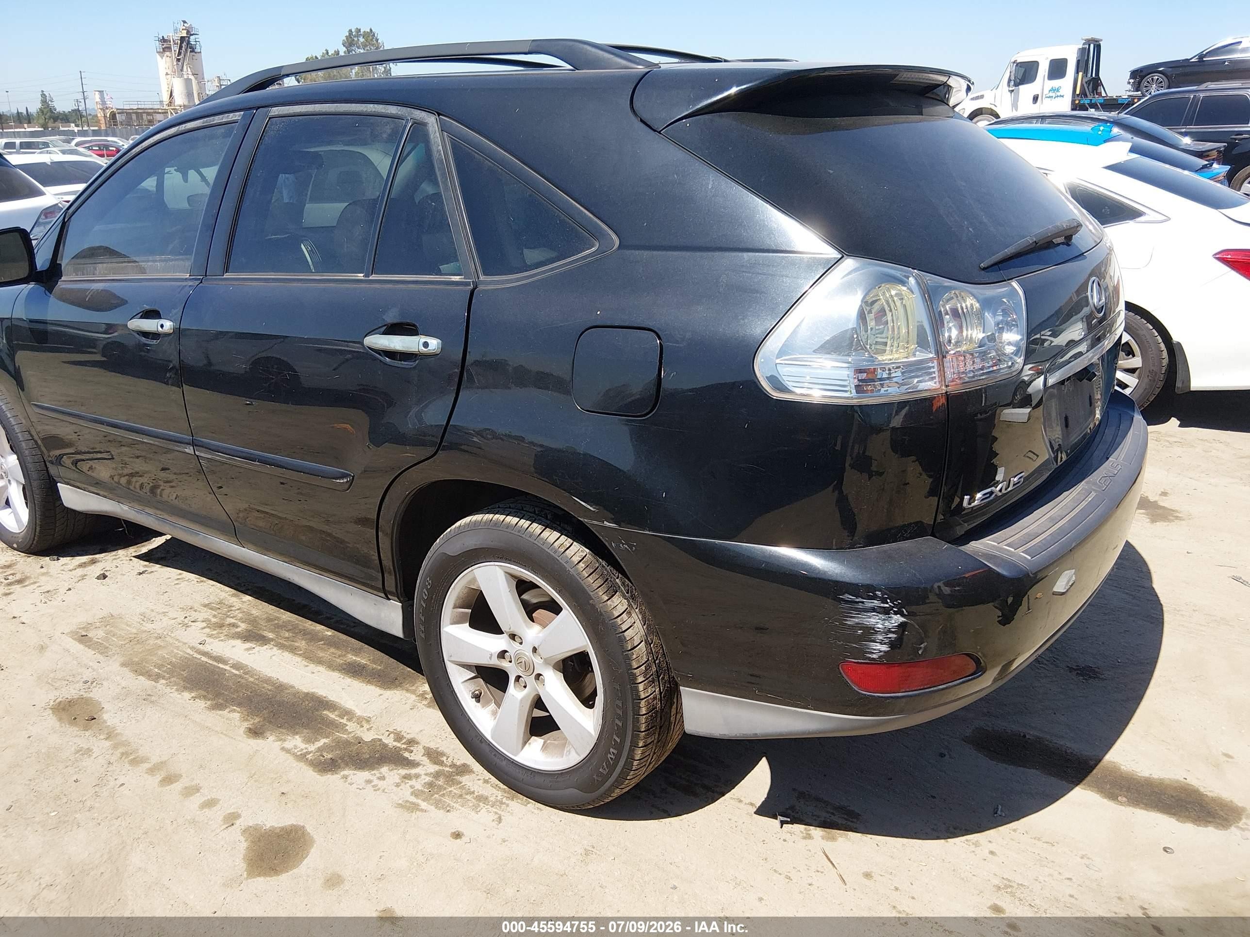 2007 Lexus Rx 350   Black vin: 2T2GK31U07C005321