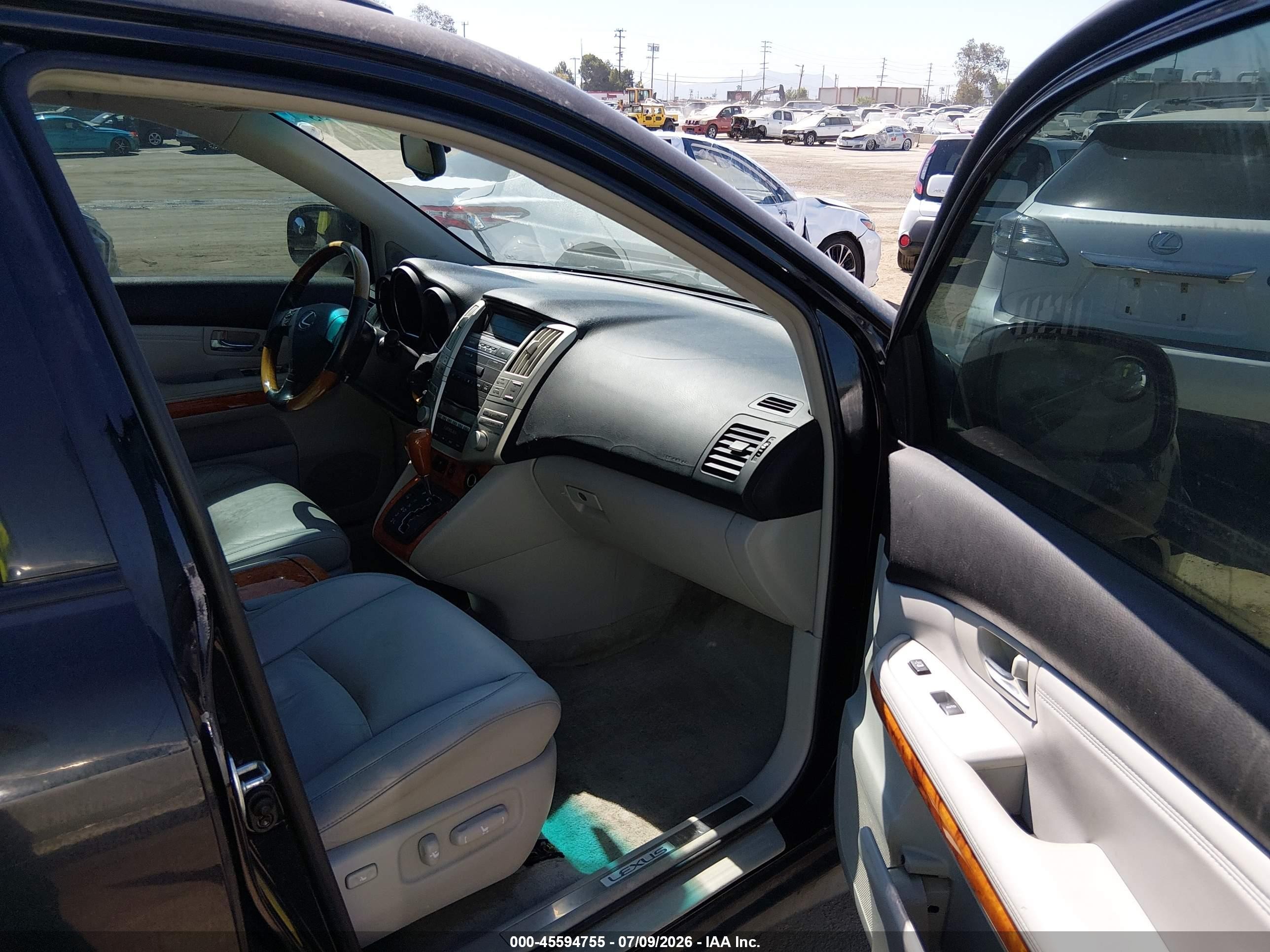 2007 Lexus Rx 350   Black vin: 2T2GK31U07C005321