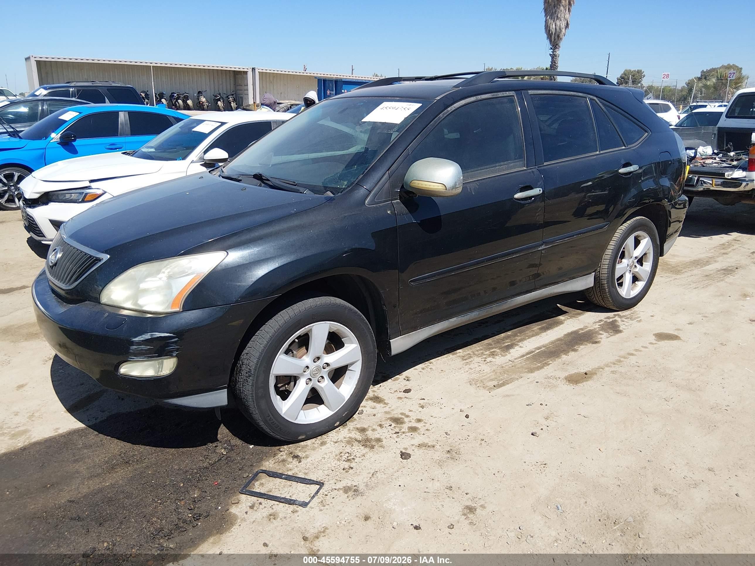2007 Lexus Rx 350   Black vin: 2T2GK31U07C005321