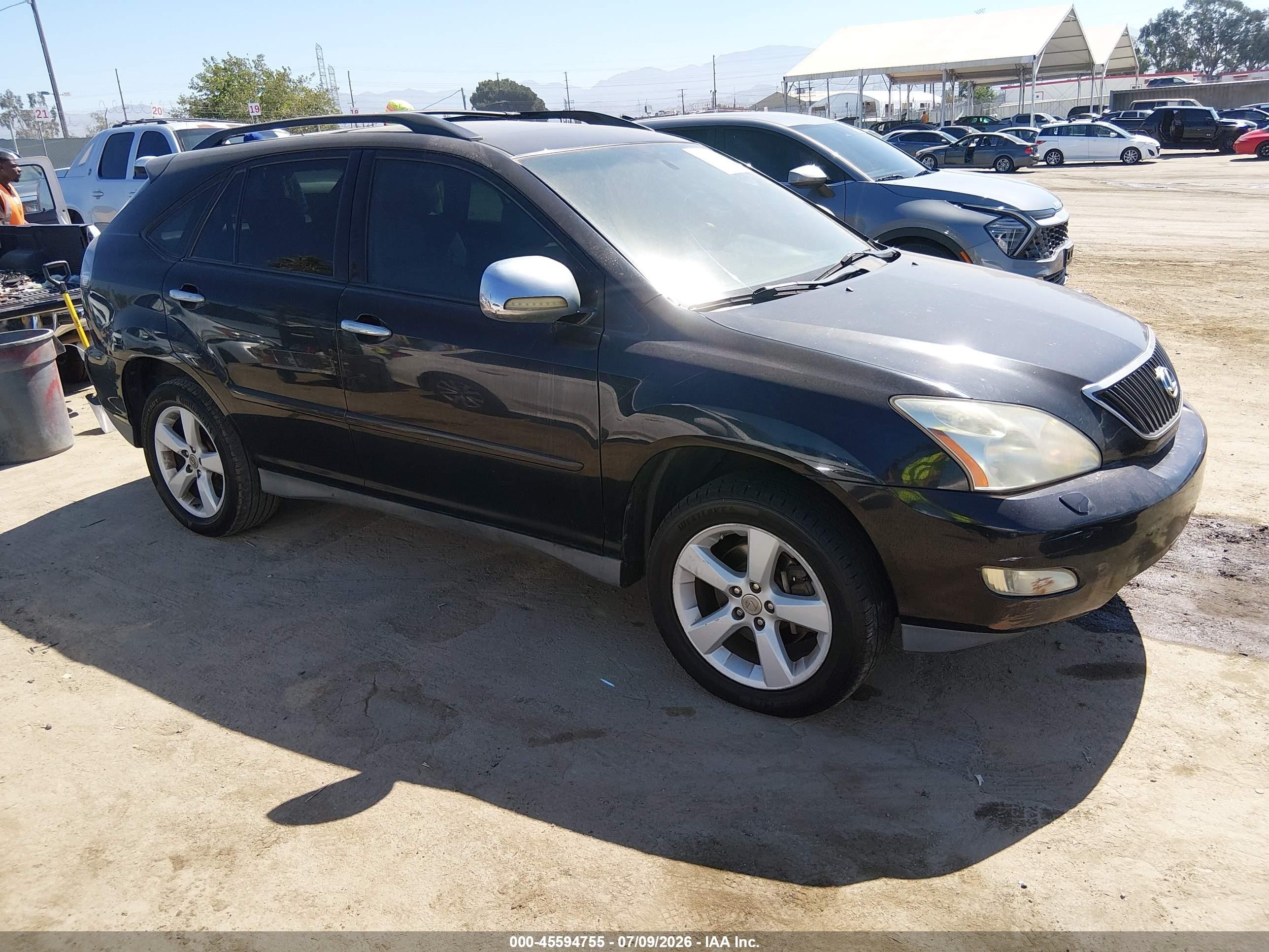 2007 Lexus Rx 350   Black vin: 2T2GK31U07C005321