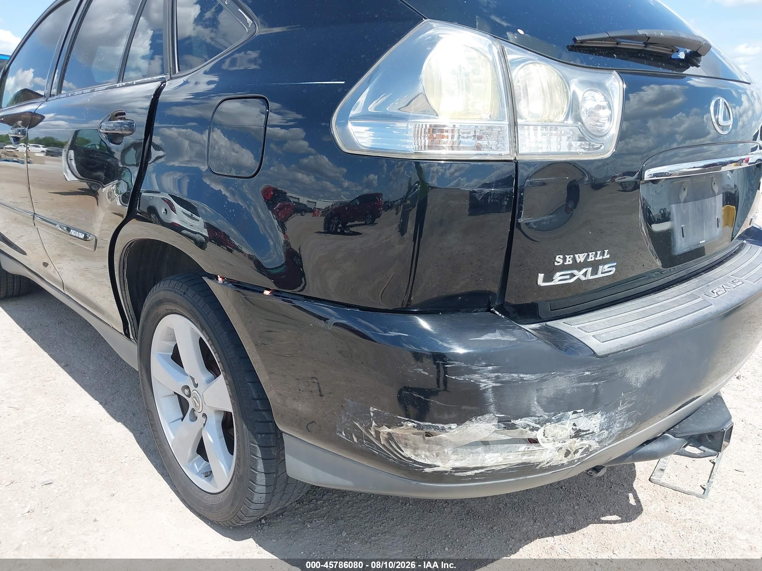 2007 Lexus Rx 350   Black vin: 2T2GK31U07C013130