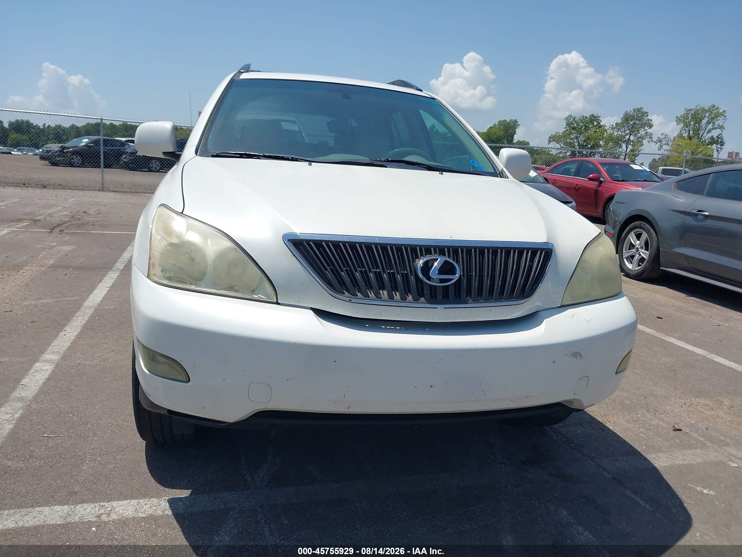 2007 Lexus Rx 350   White vin: 2T2GK31U07C013578