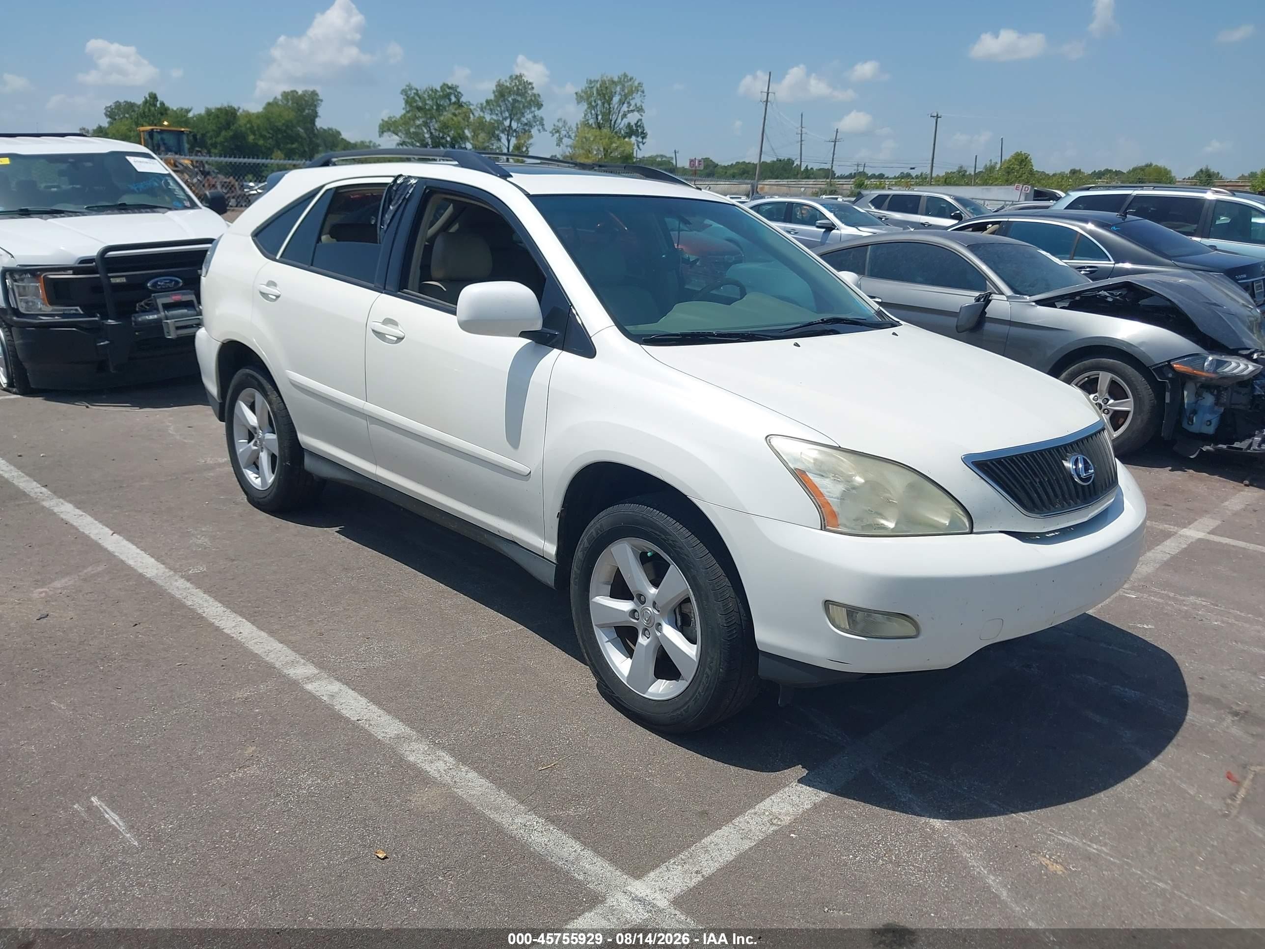 2007 Lexus Rx 350   White vin: 2T2GK31U07C013578