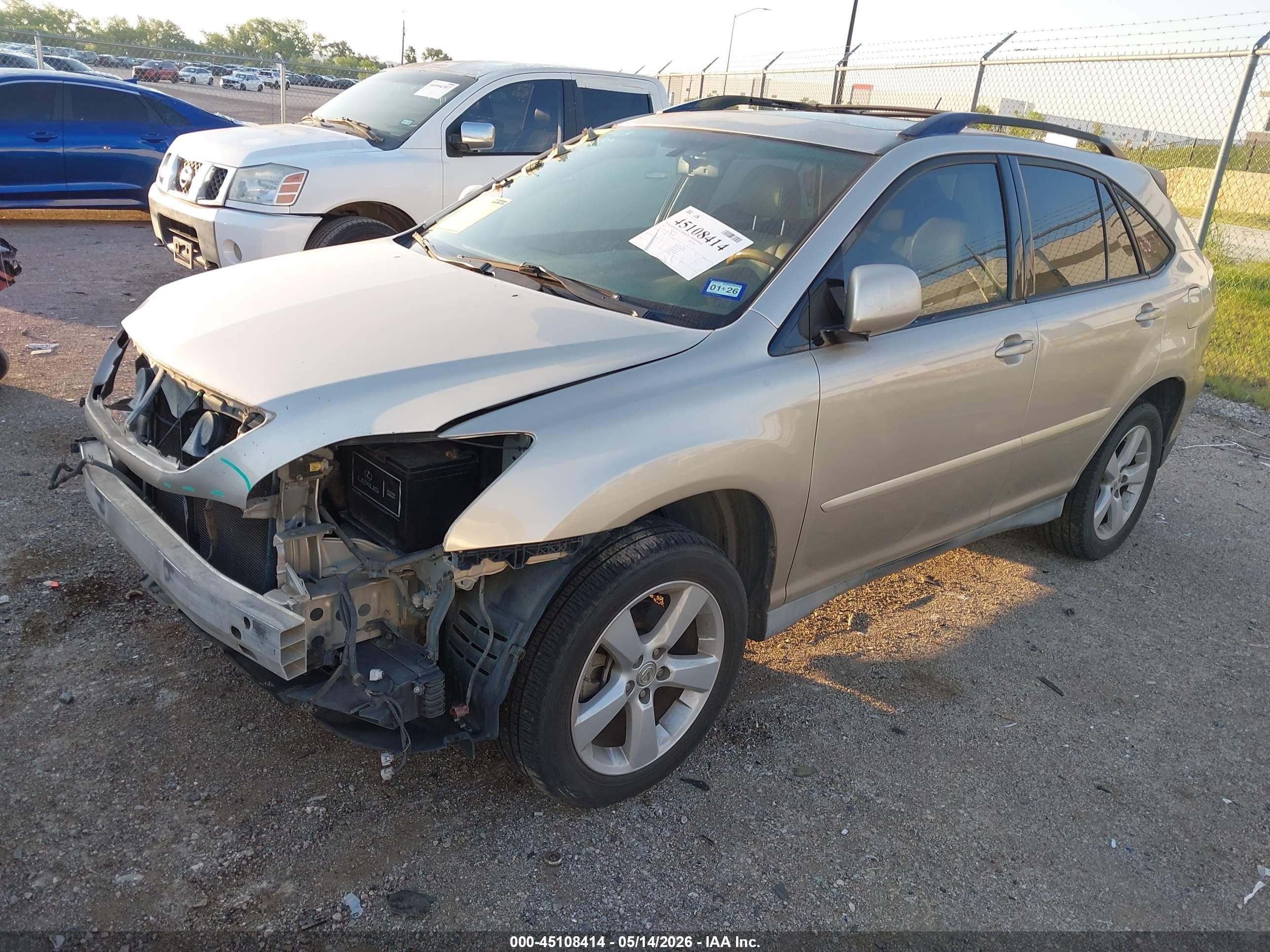 2007 Lexus Rx 350   Gold vin: 2T2GK31U07C023138
