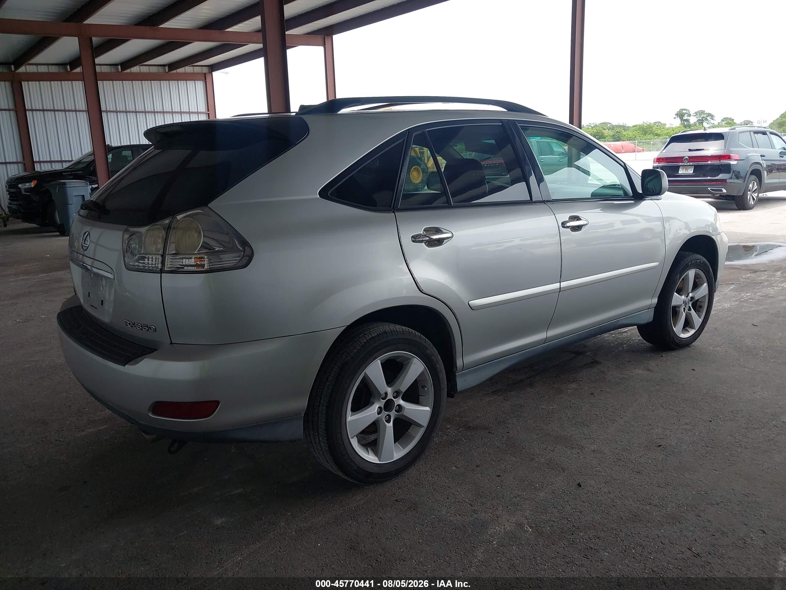 2008 Lexus Rx 350   Silver vin: 2T2GK31U08C027823
