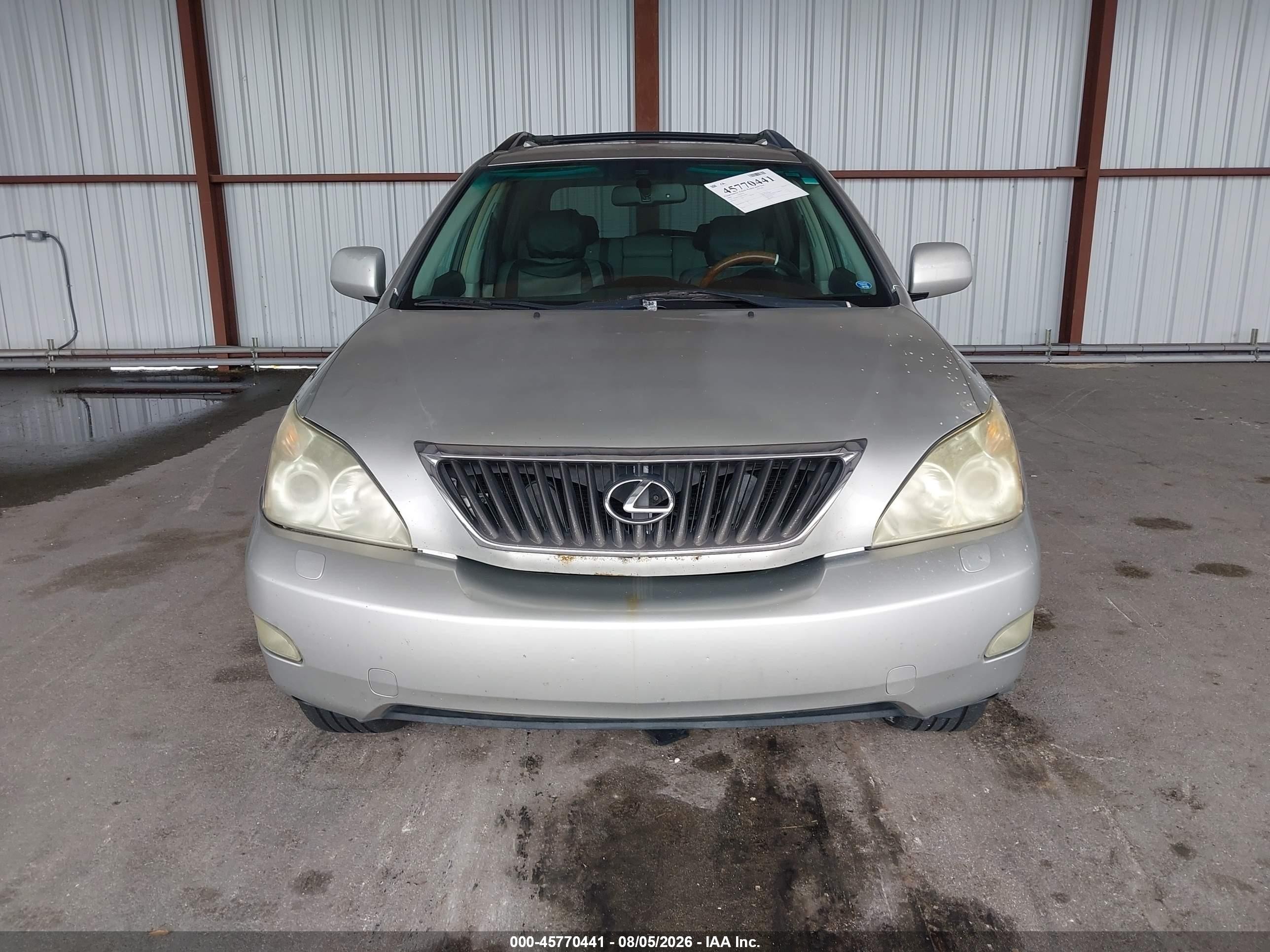 2008 Lexus Rx 350   Silver vin: 2T2GK31U08C027823