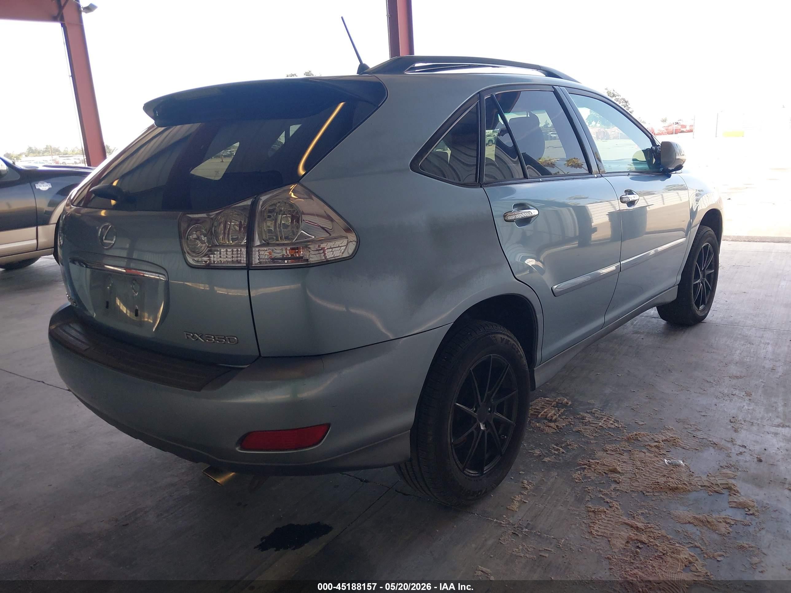 2008 Lexus Rx 350   Blue vin: 2T2GK31U08C053371
