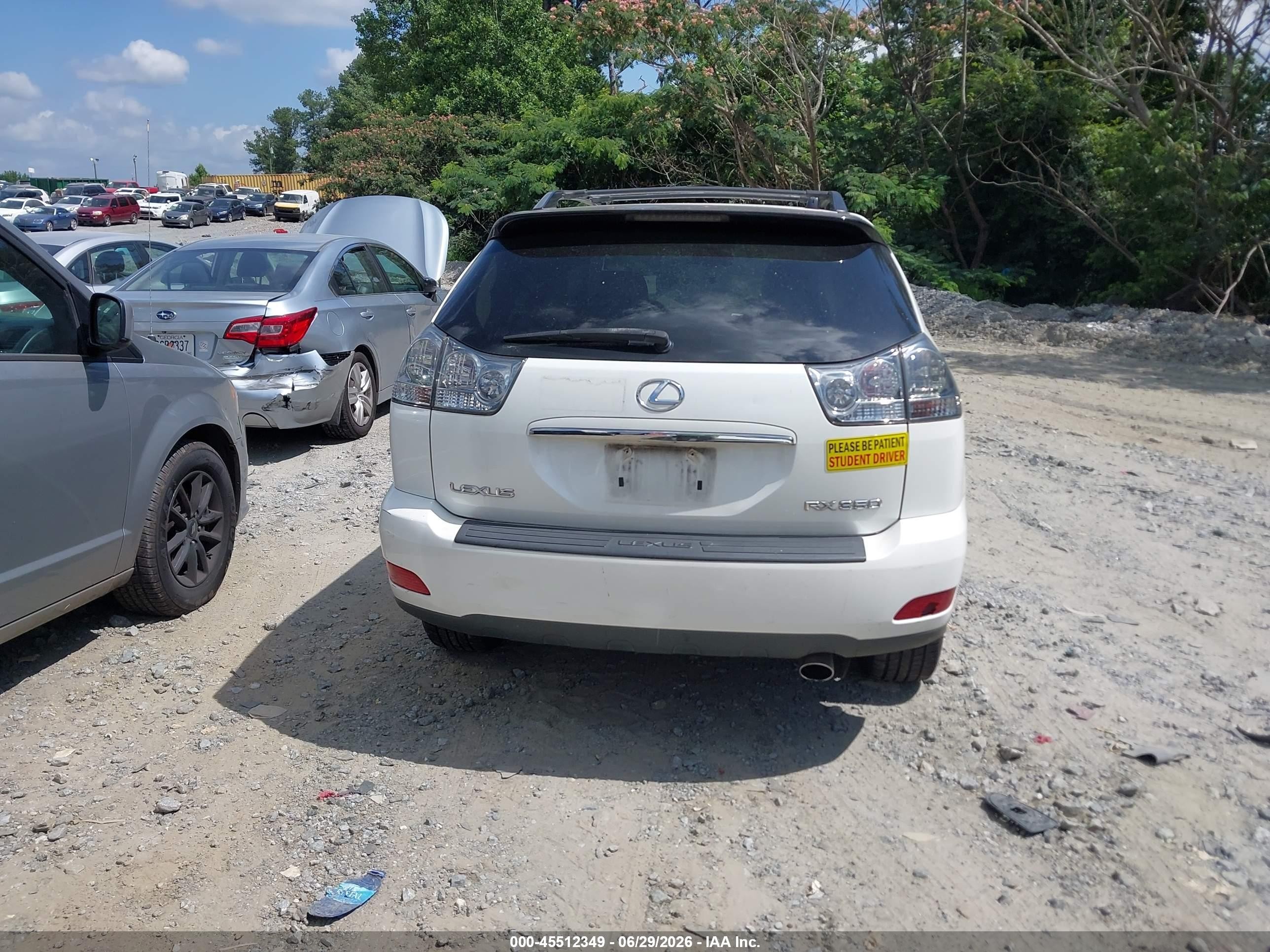 2009 Lexus Rx 350   Белый vin: 2T2GK31U09C066526