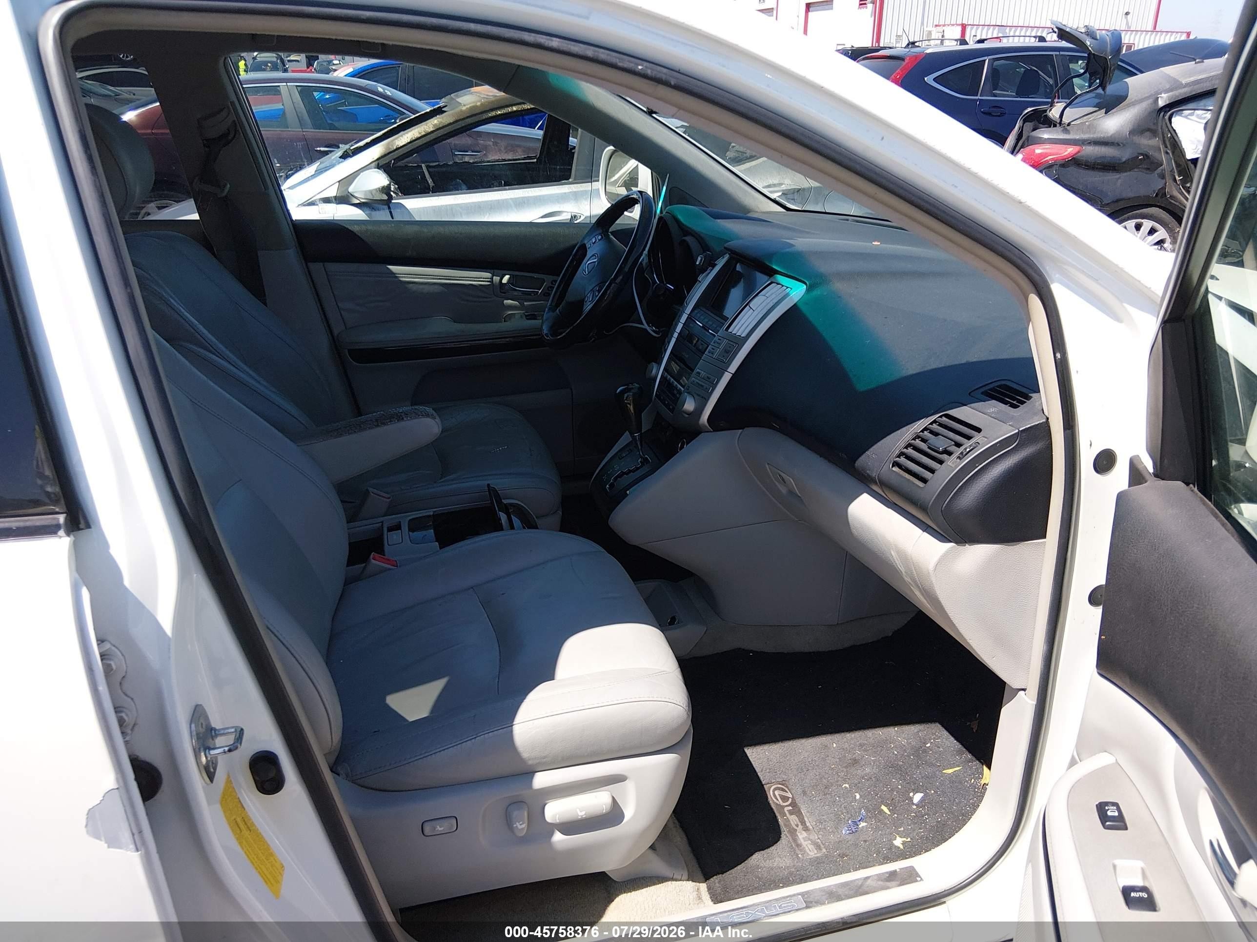 2009 Lexus Rx 350   White vin: 2T2GK31U09C080099