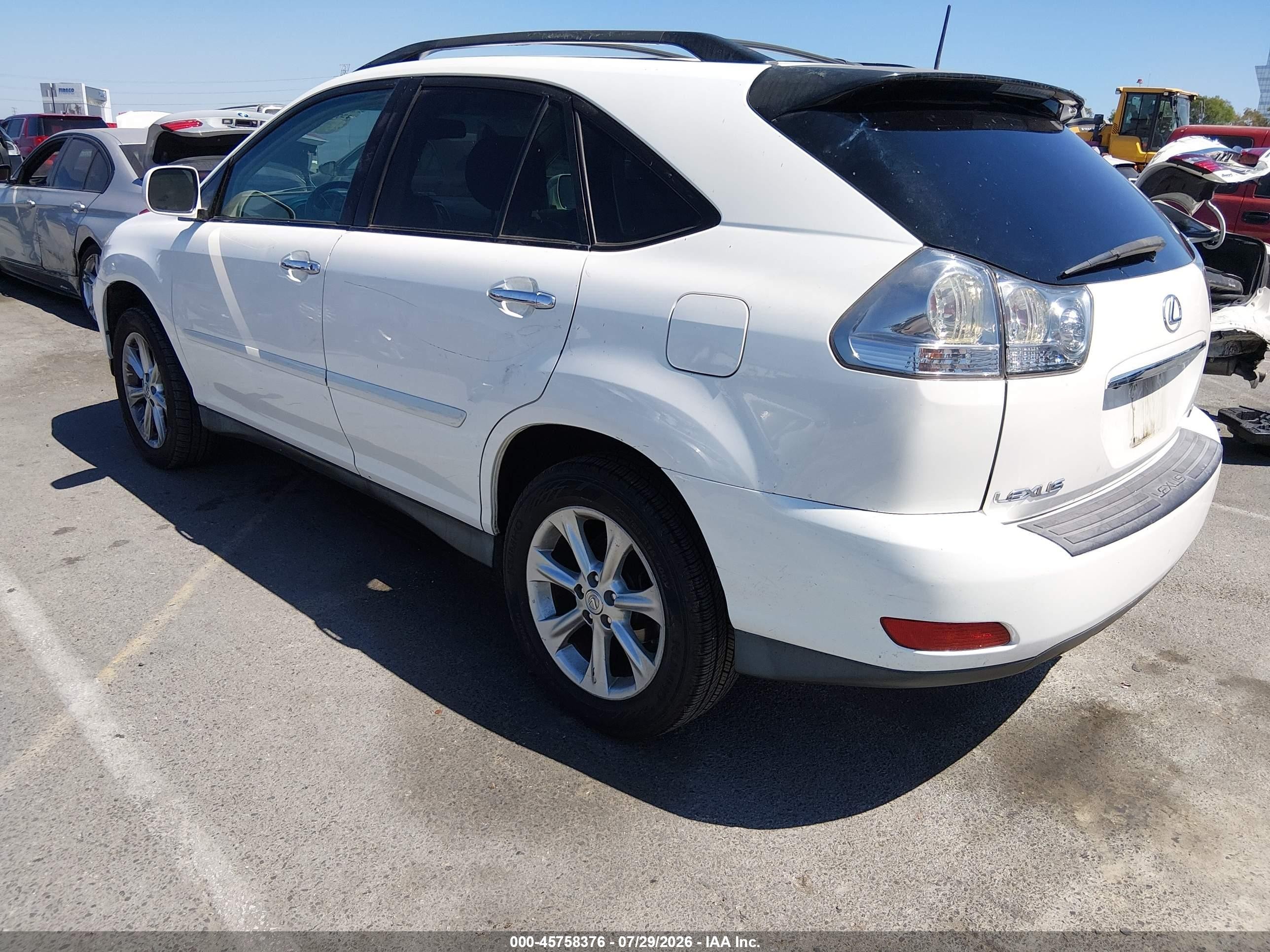 2009 Lexus Rx 350   White vin: 2T2GK31U09C080099