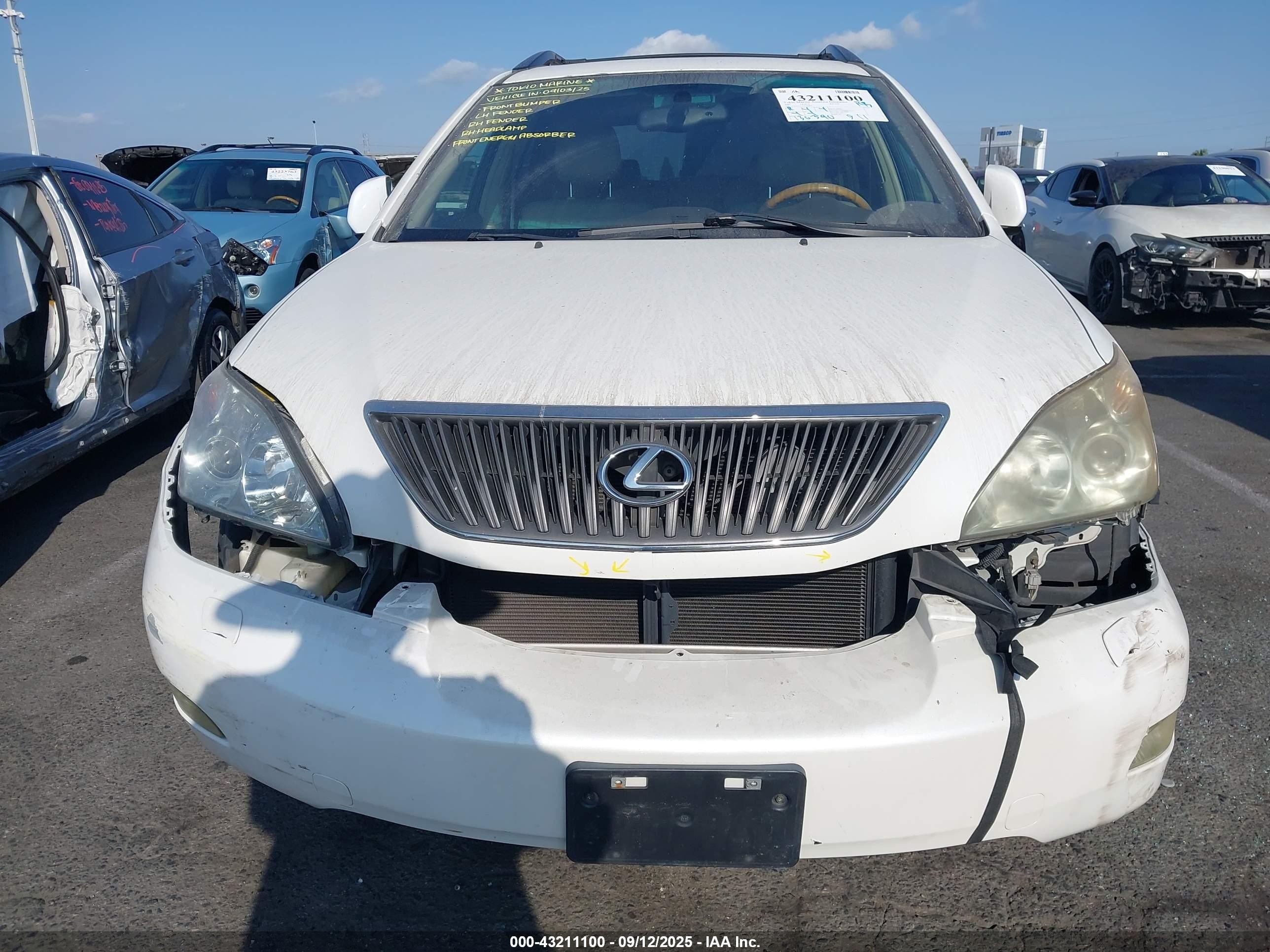2007 Lexus Rx 350   Белый vin: 2T2GK31U17C003867