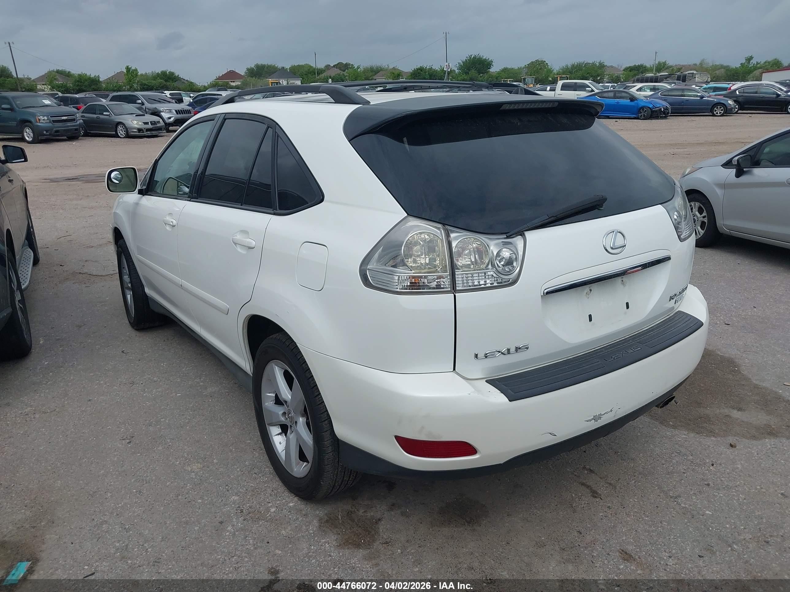 2007 Lexus Rx 350   White vin: 2T2GK31U17C011323