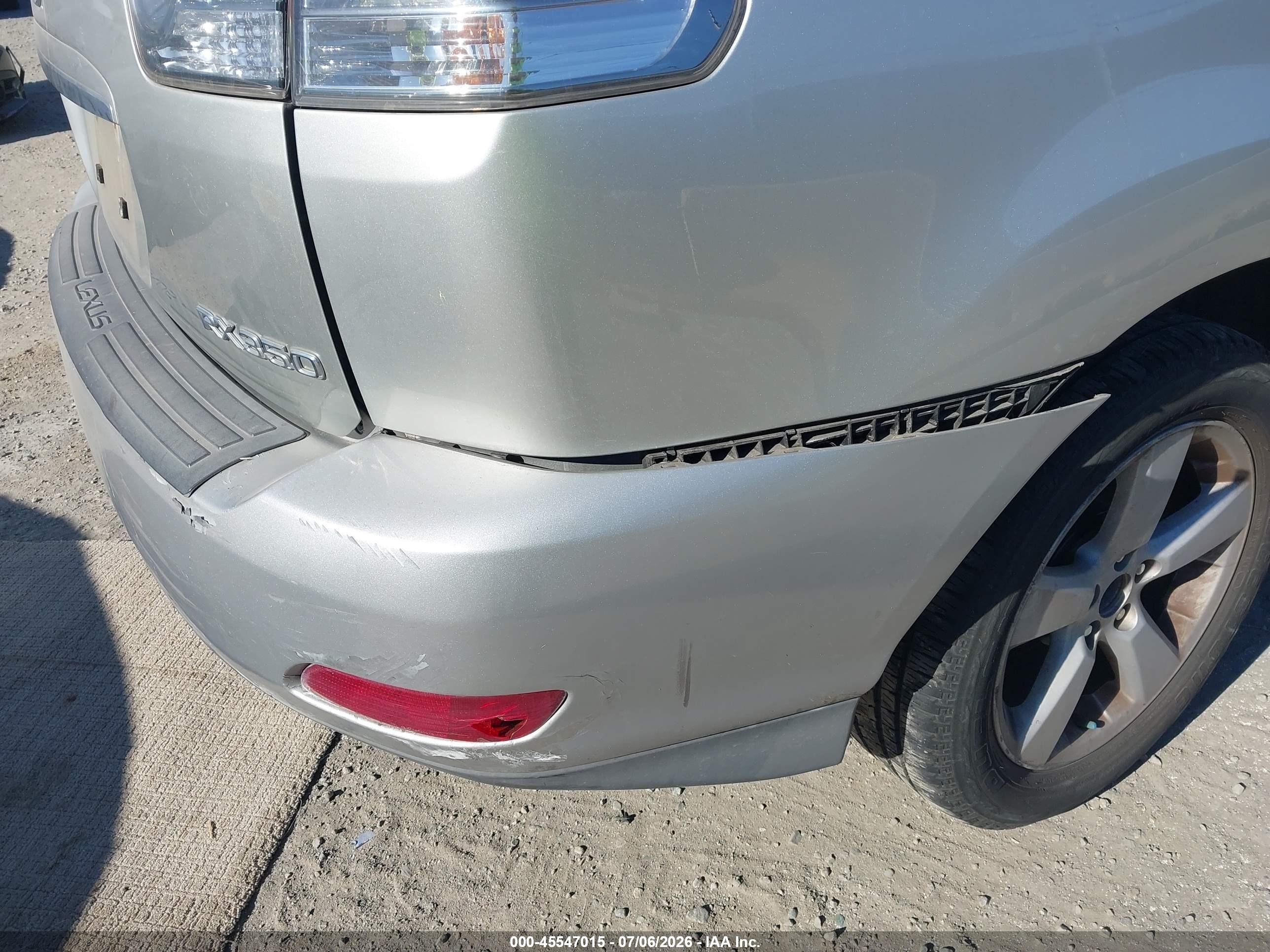 2007 Lexus Rx 350   Gray vin: 2T2GK31U17C019194