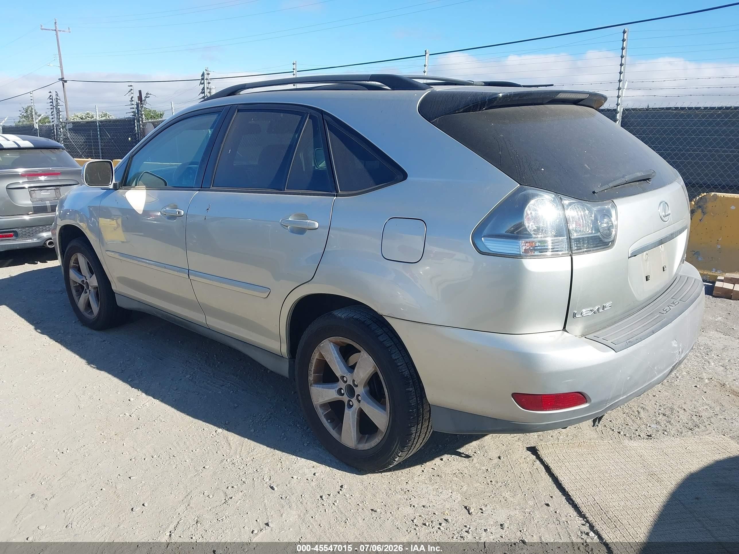 2007 Lexus Rx 350   Gray vin: 2T2GK31U17C019194