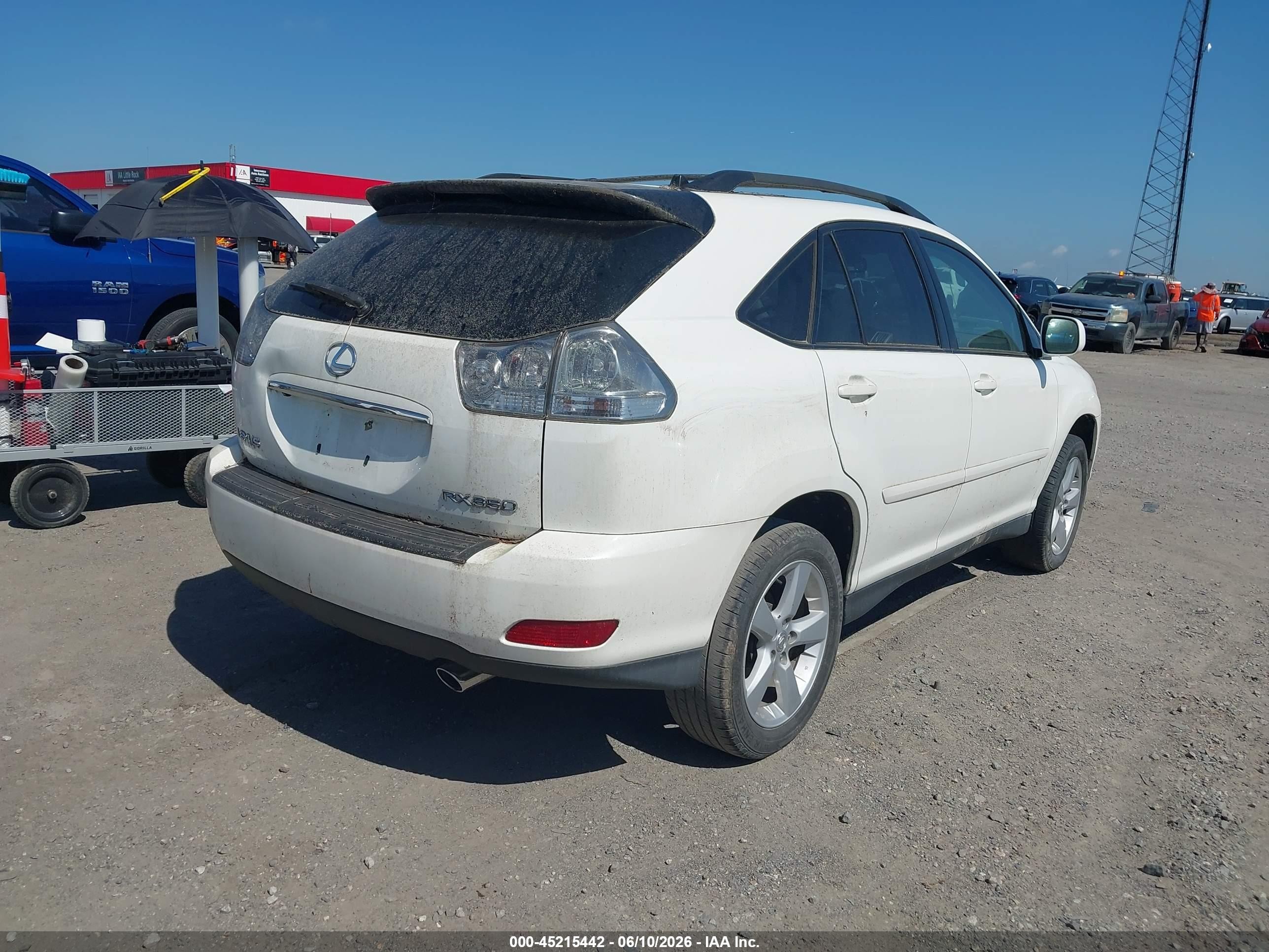 2007 Lexus Rx 350   White vin: 2T2GK31U17C024797