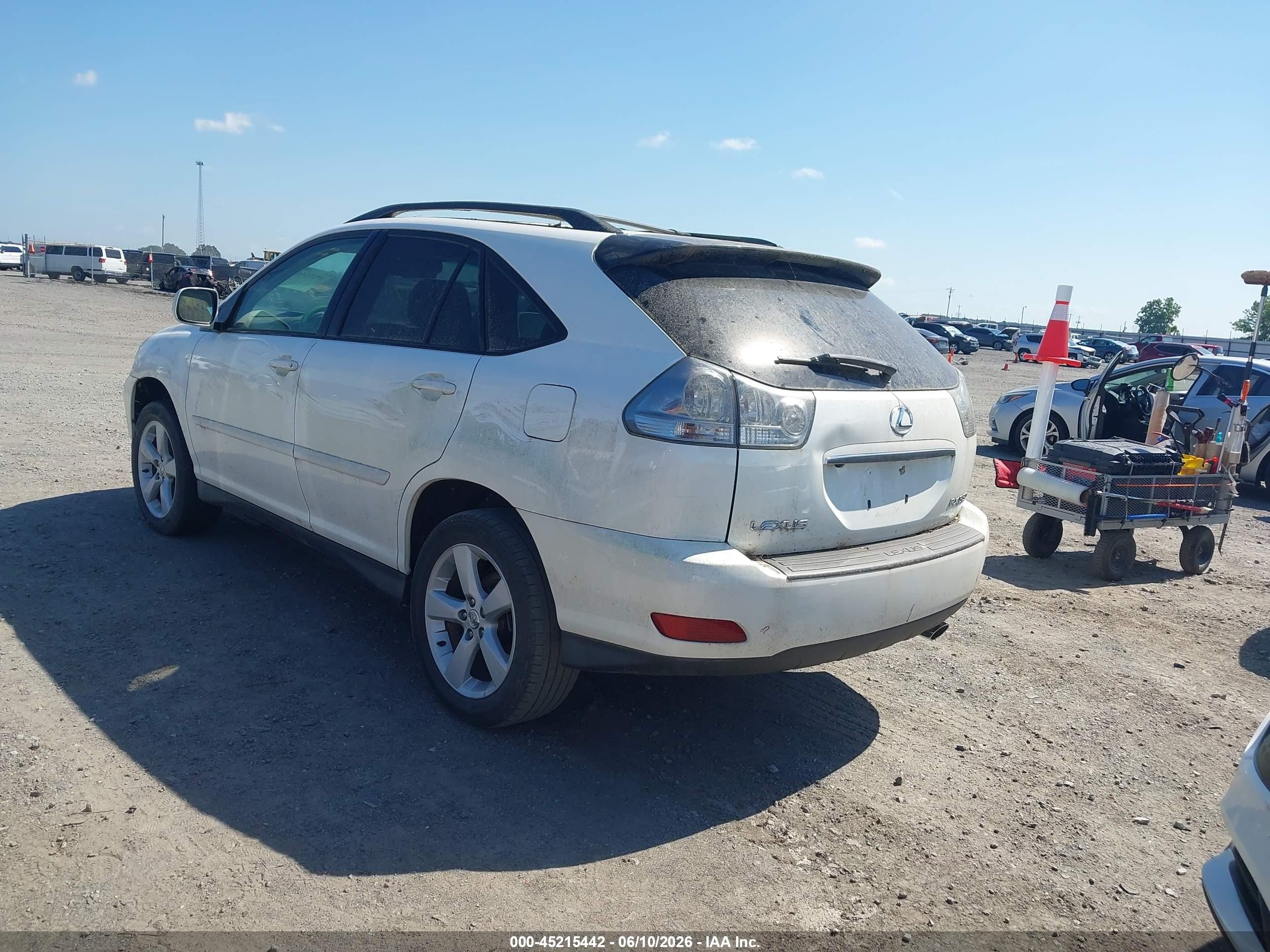 2007 Lexus Rx 350   White vin: 2T2GK31U17C024797