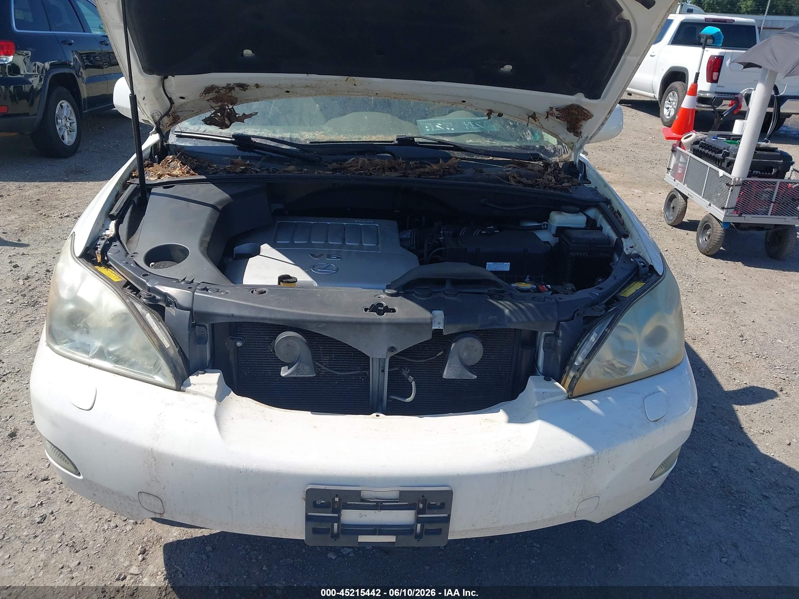 2007 Lexus Rx 350   White vin: 2T2GK31U17C024797