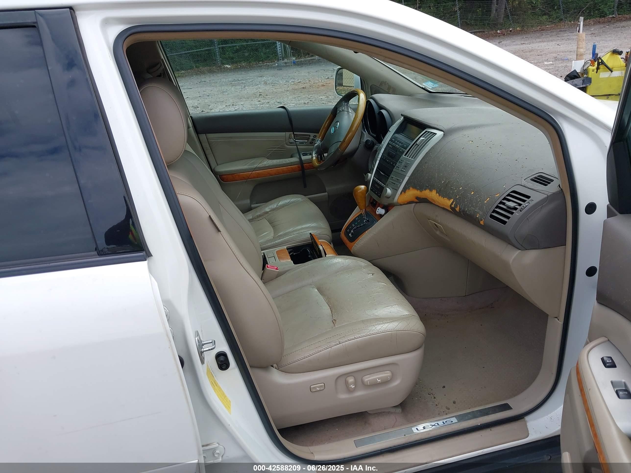 2008 Lexus Rx 350   White vin: 2T2GK31U18C027913