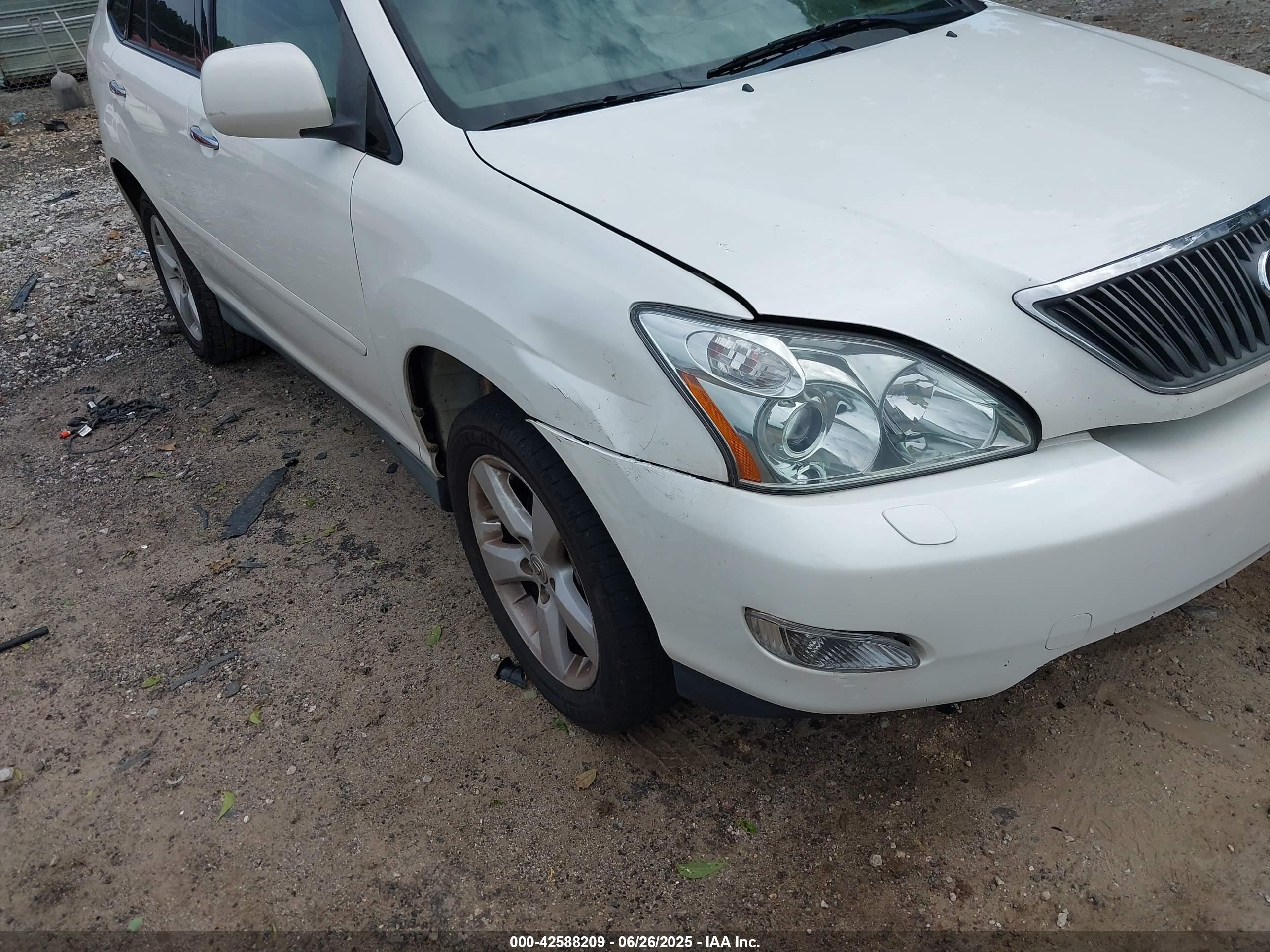 2008 Lexus Rx 350   White vin: 2T2GK31U18C027913