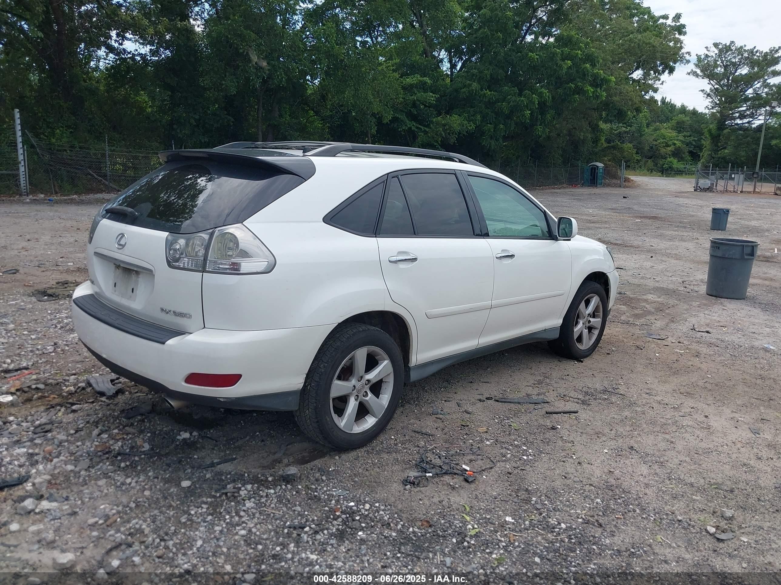 2008 Lexus Rx 350   White vin: 2T2GK31U18C027913