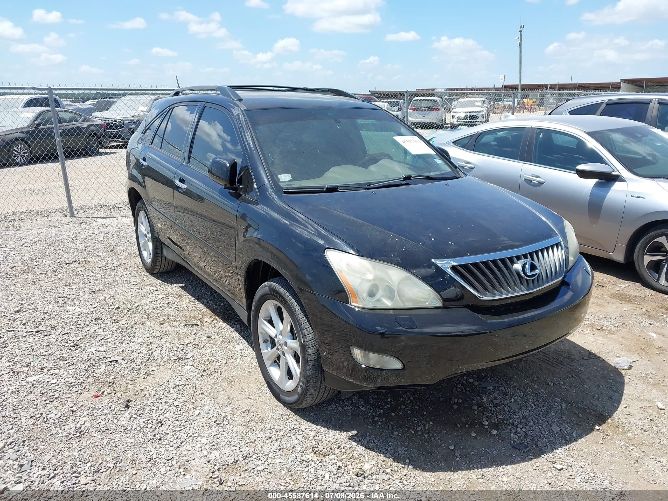2008 Lexus Rx 350   Black vin: 2T2GK31U18C029550