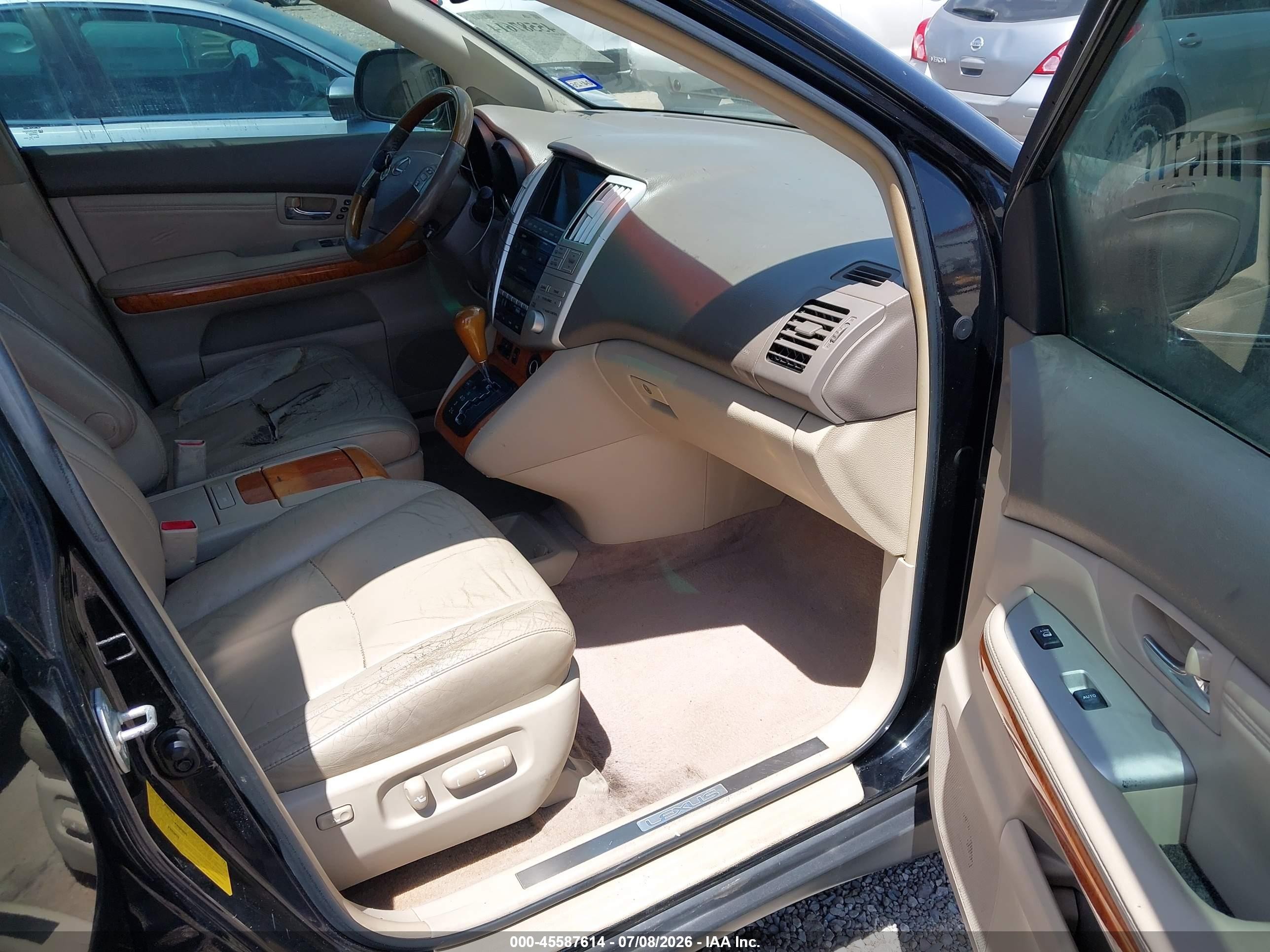 2008 Lexus Rx 350   Black vin: 2T2GK31U18C029550