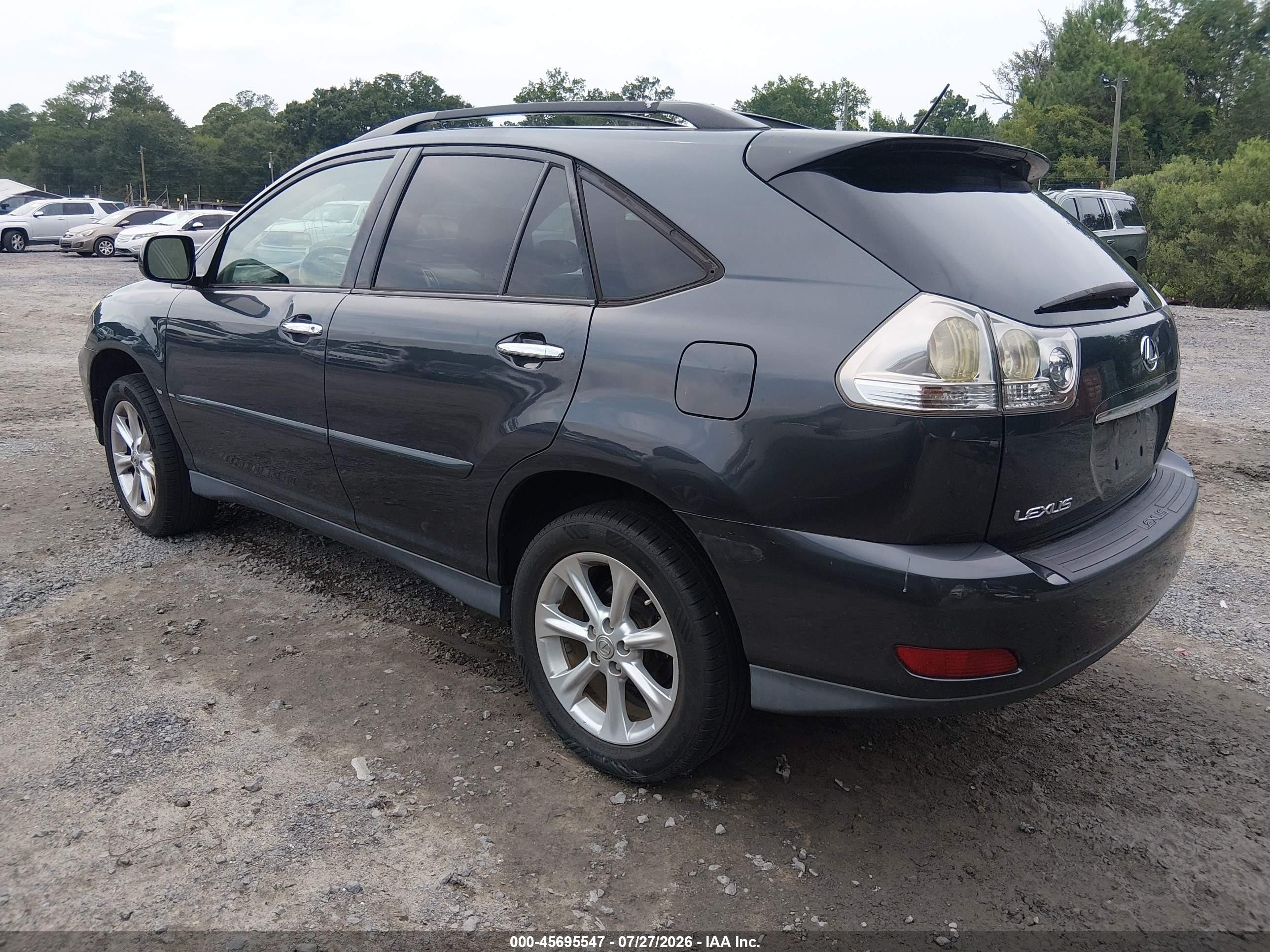 2008 Lexus Rx 350   Black vin: 2T2GK31U18C041567