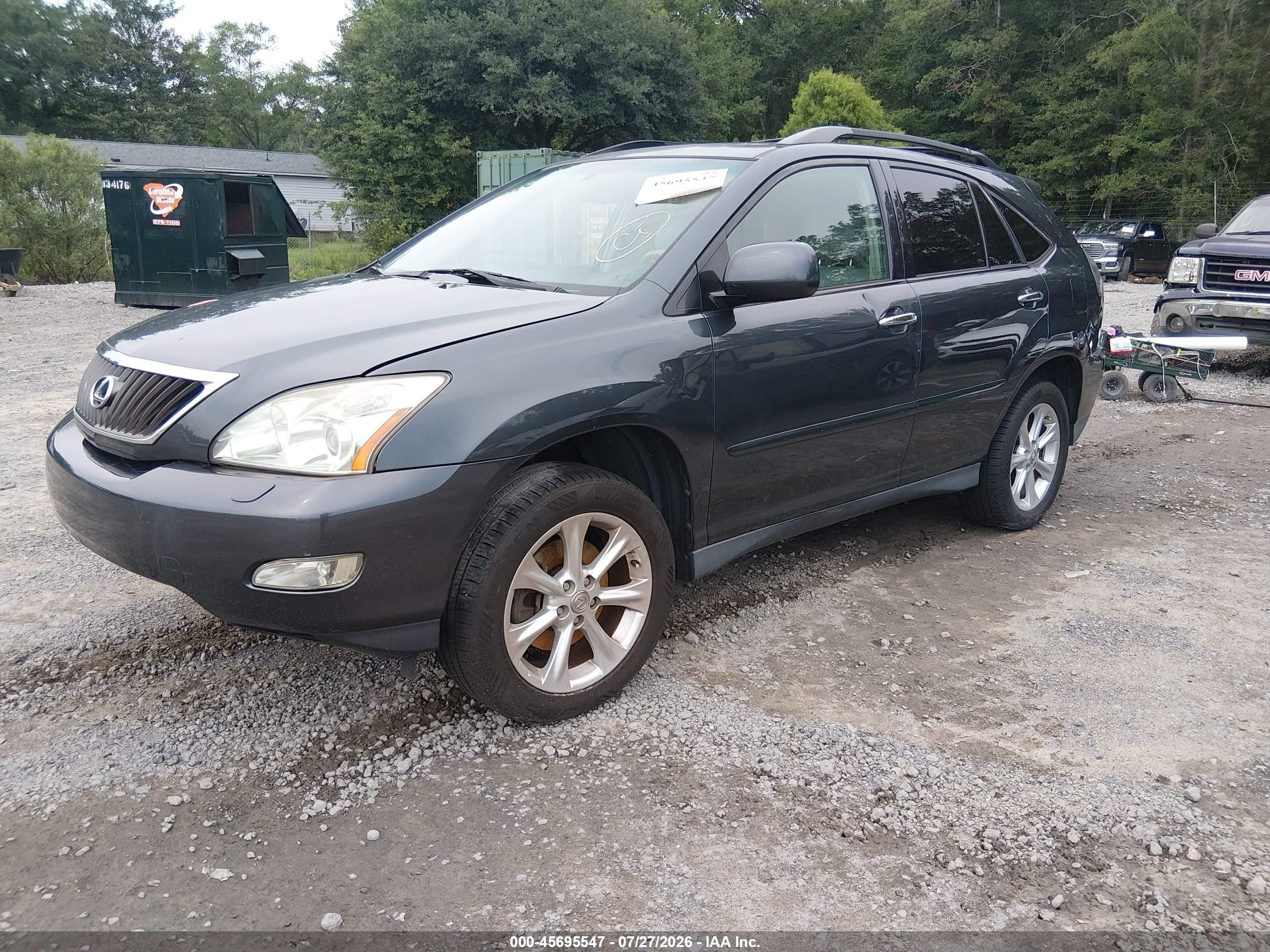 2008 Lexus Rx 350   Black vin: 2T2GK31U18C041567