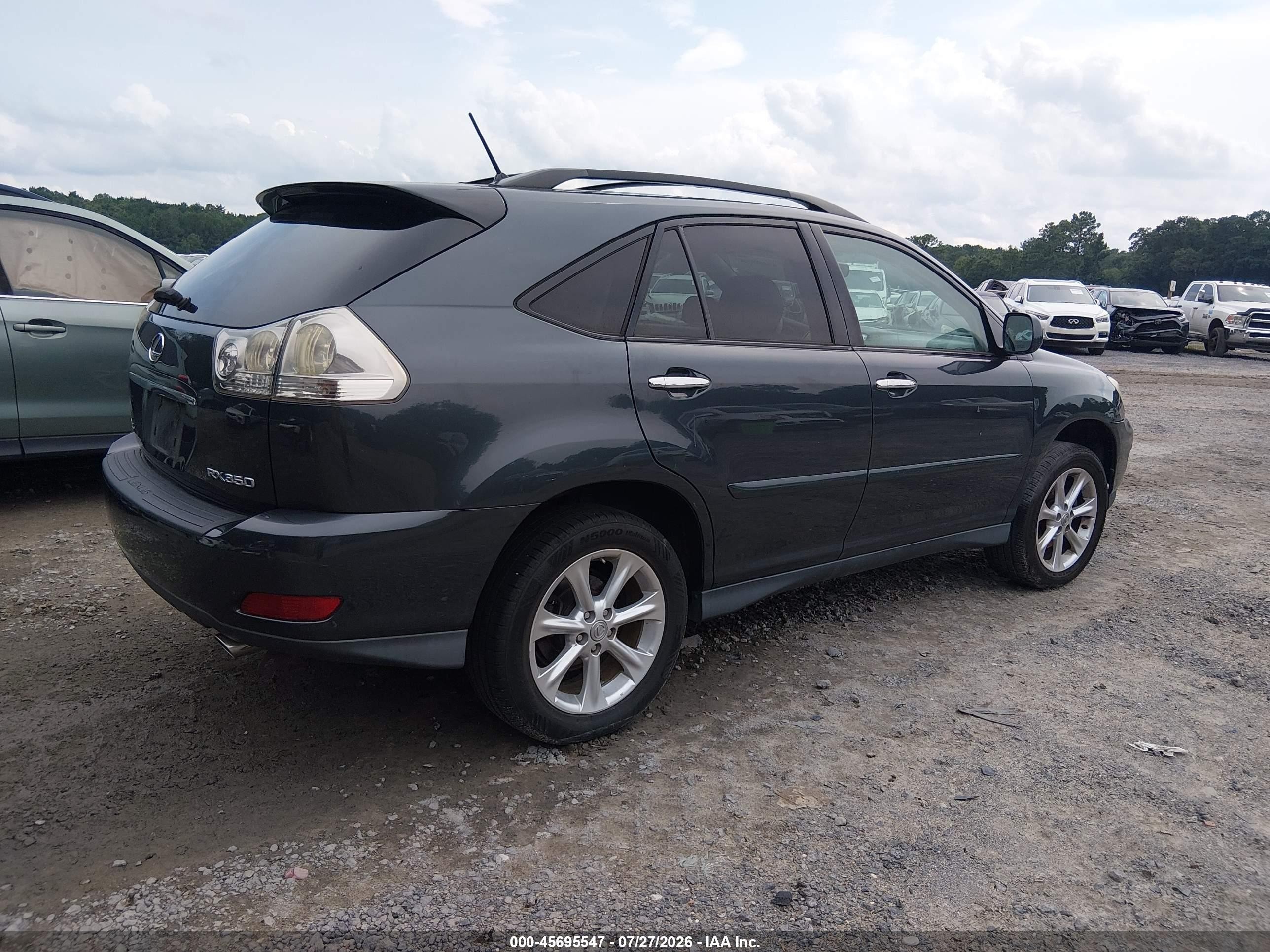 2008 Lexus Rx 350   Black vin: 2T2GK31U18C041567