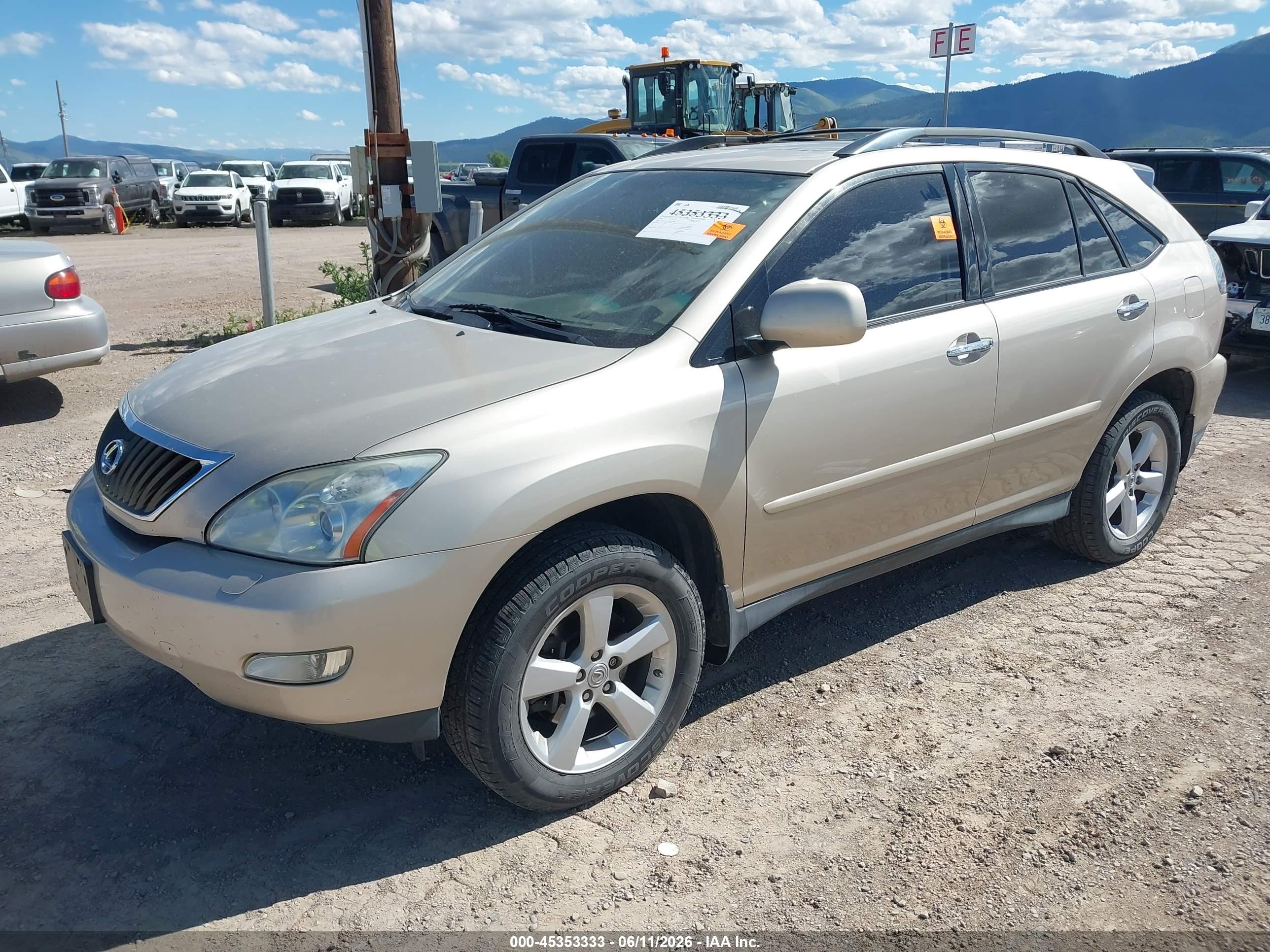 2008 Lexus Rx 350   Gold vin: 2T2GK31U18C052388