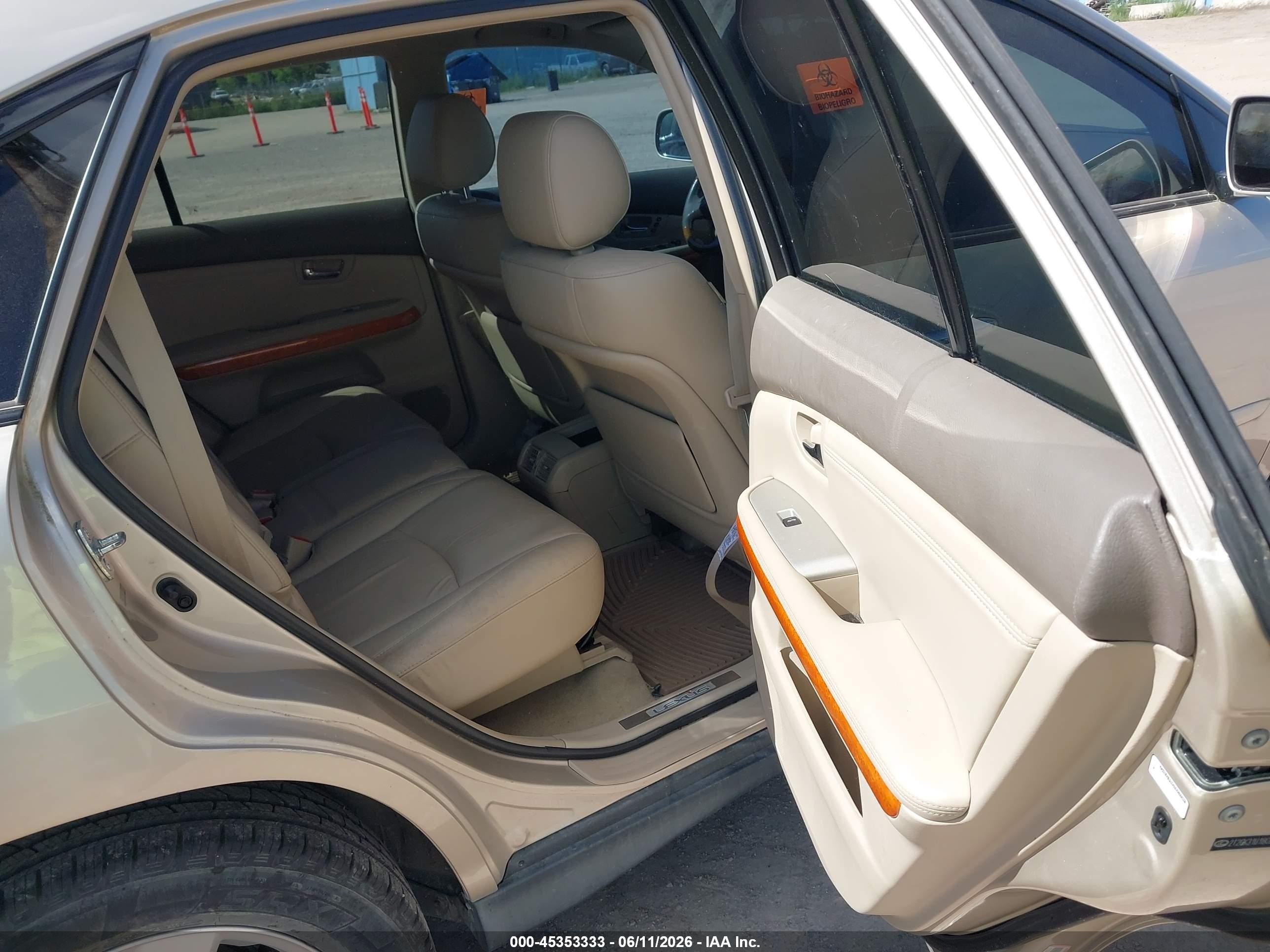 2008 Lexus Rx 350   Gold vin: 2T2GK31U18C052388