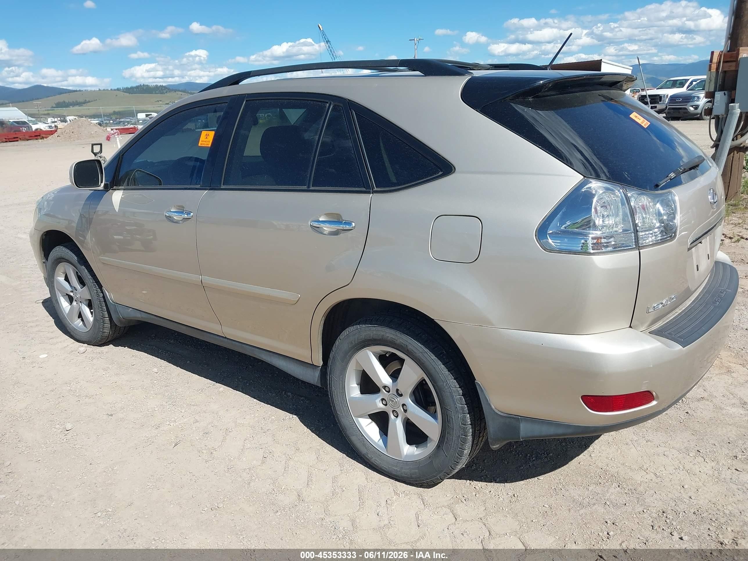 2008 Lexus Rx 350   Gold vin: 2T2GK31U18C052388