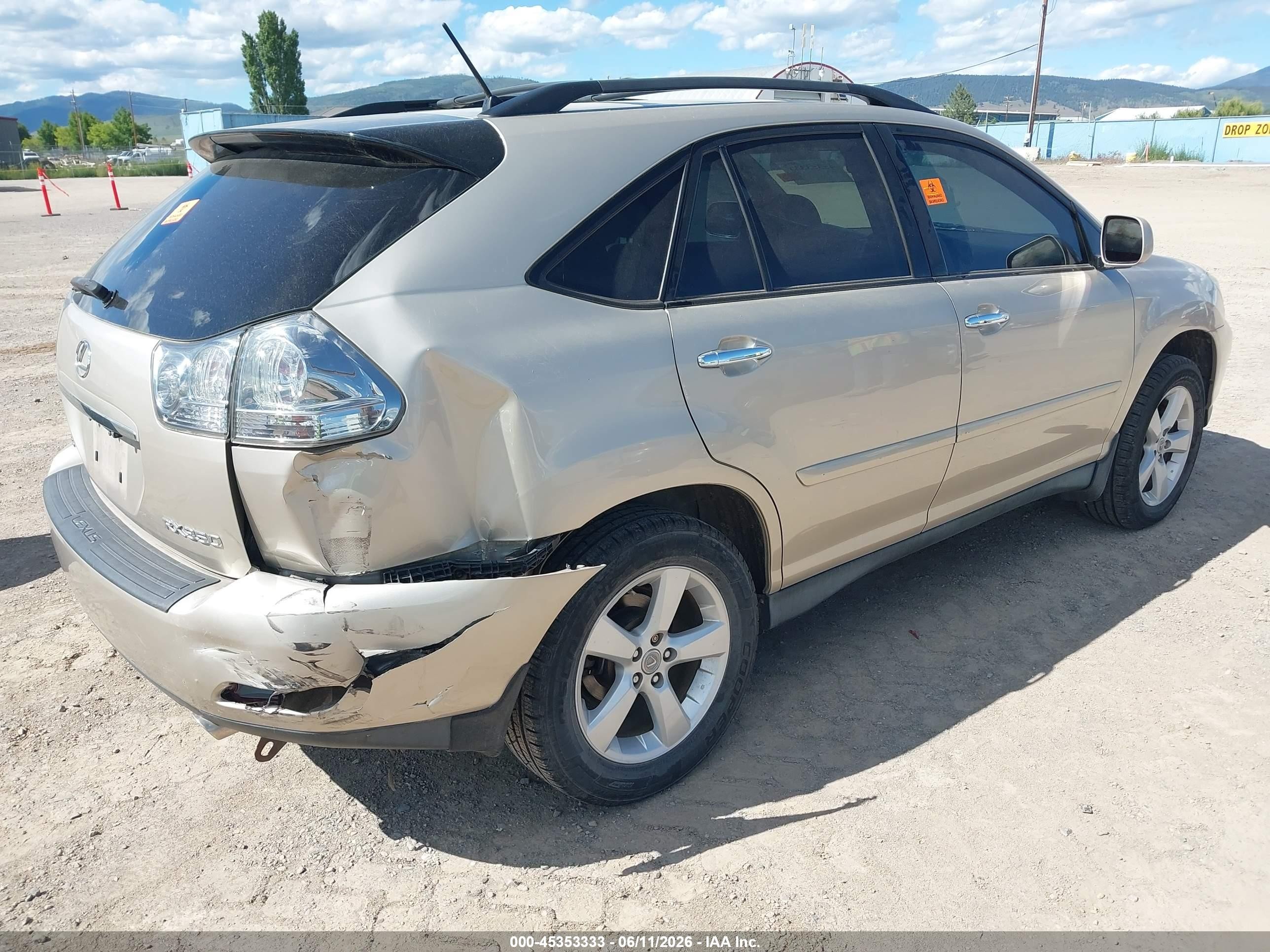2008 Lexus Rx 350   Gold vin: 2T2GK31U18C052388