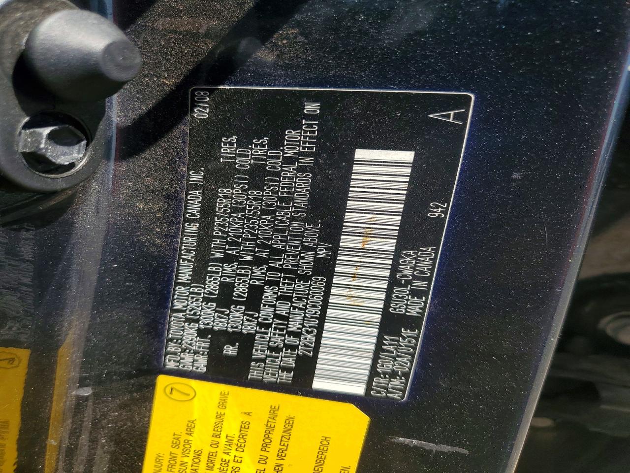 2009 Lexus Rx 350 Charcoal vin: 2T2GK31U19C060069