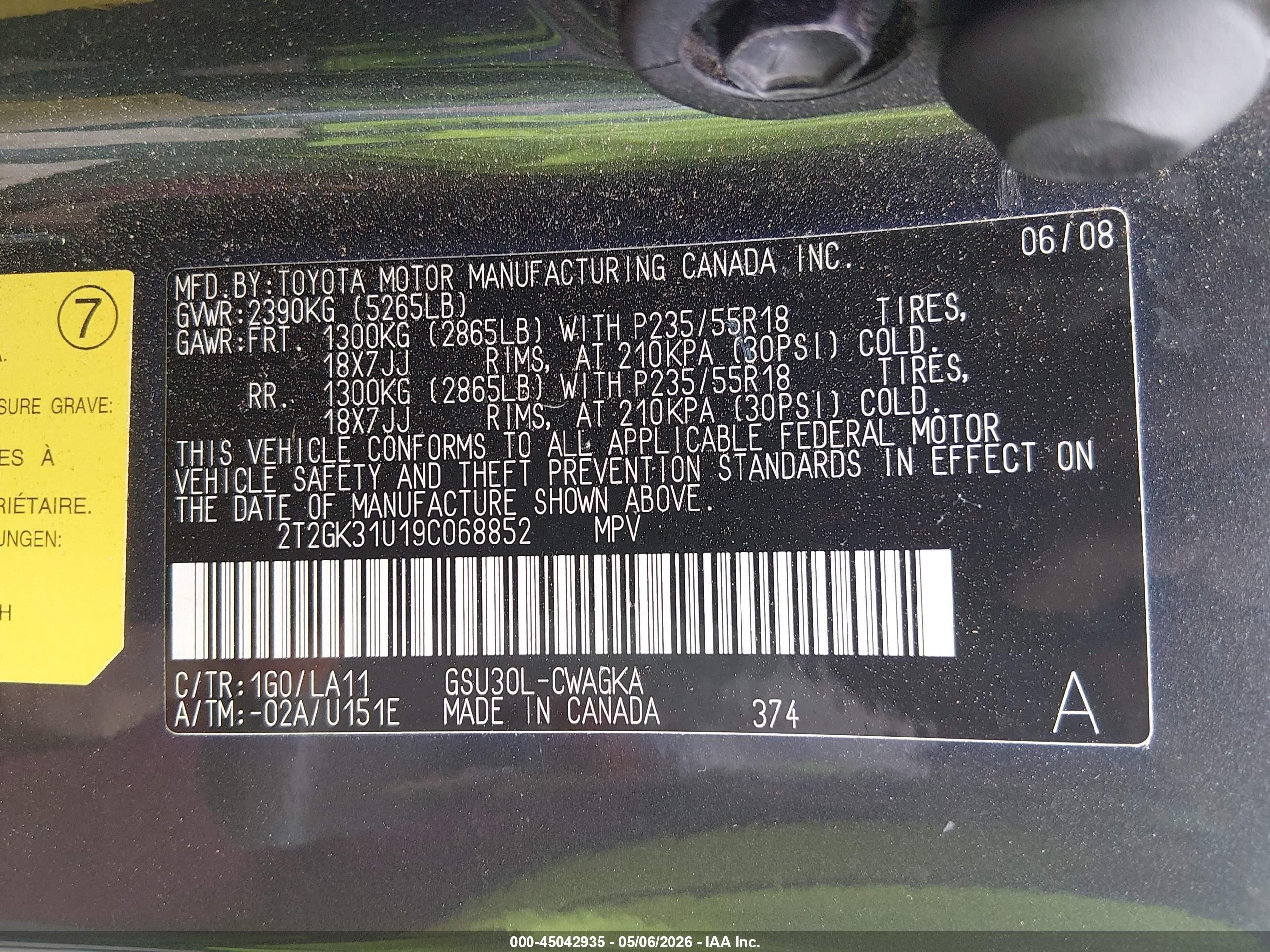 2009 Lexus Rx 350   Gray vin: 2T2GK31U19C068852