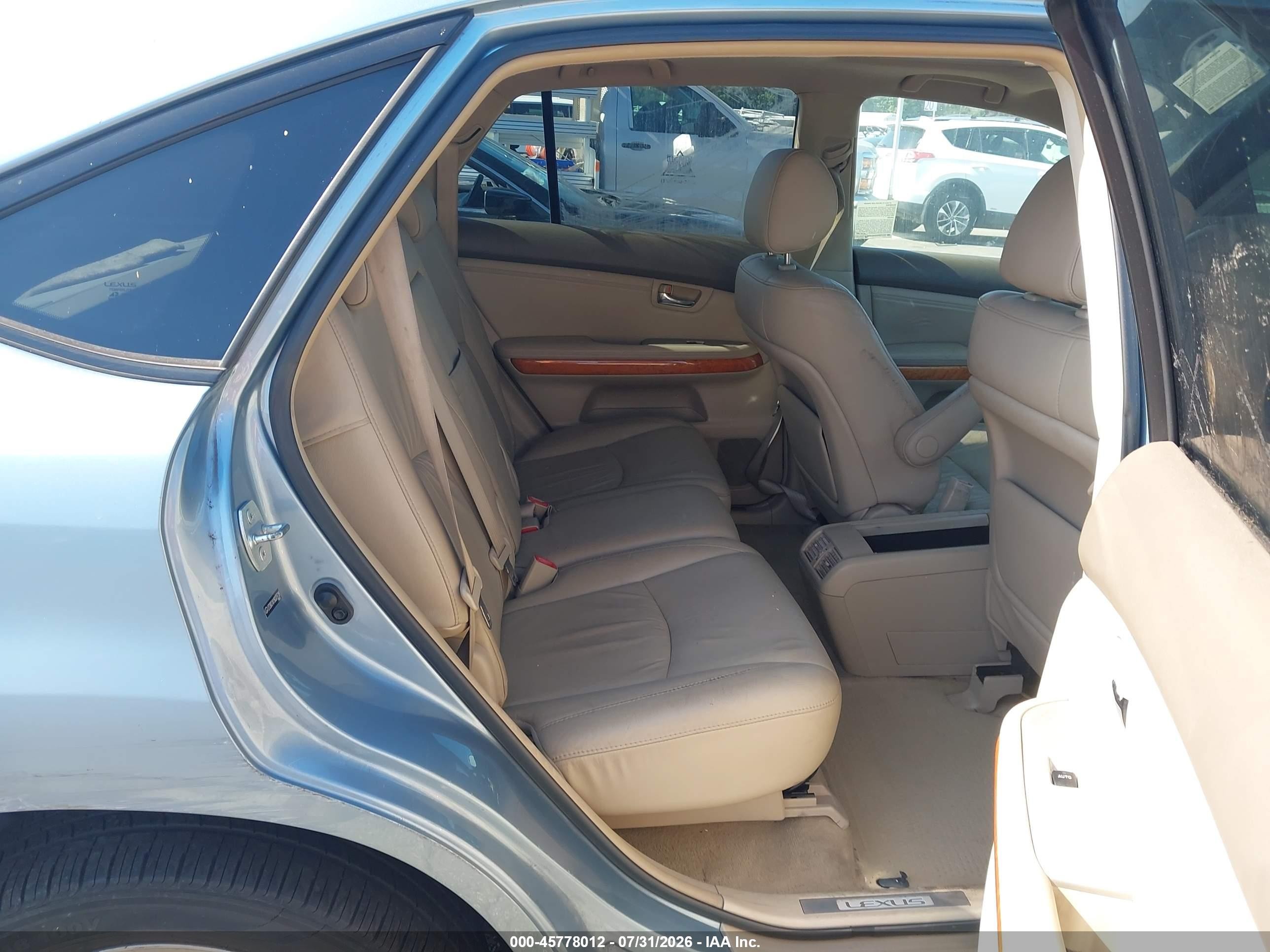 2009 Lexus Rx 350   Blue vin: 2T2GK31U19C075719