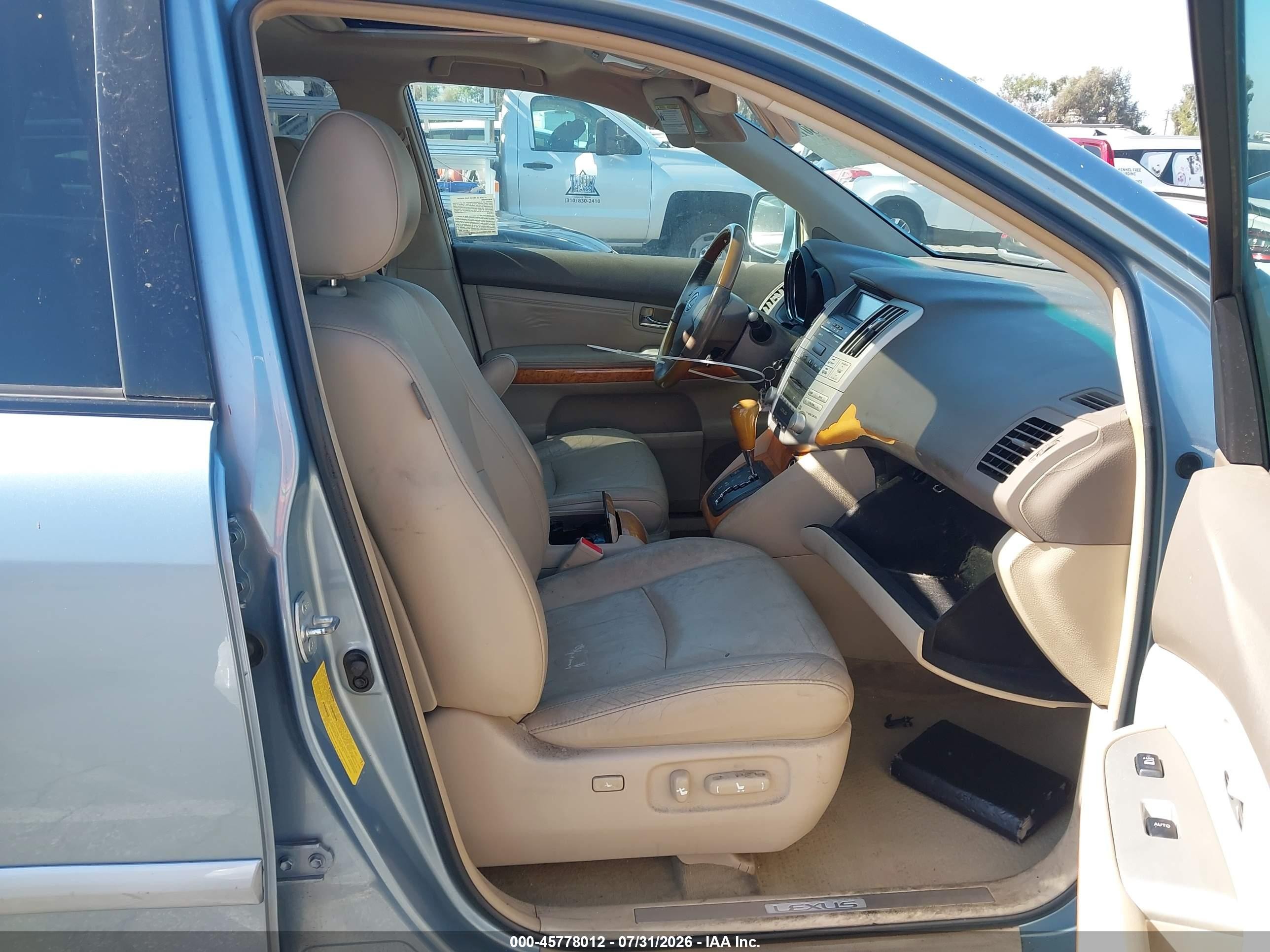 2009 Lexus Rx 350   Blue vin: 2T2GK31U19C075719