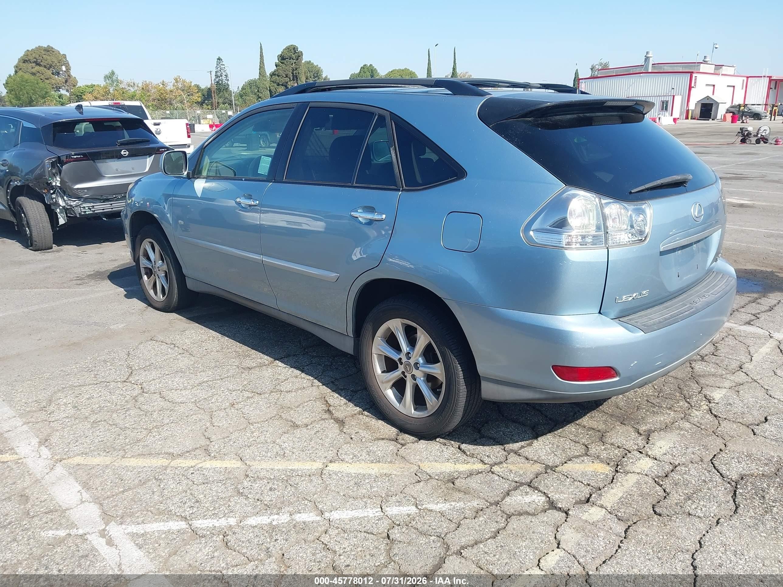 2009 Lexus Rx 350   Blue vin: 2T2GK31U19C075719