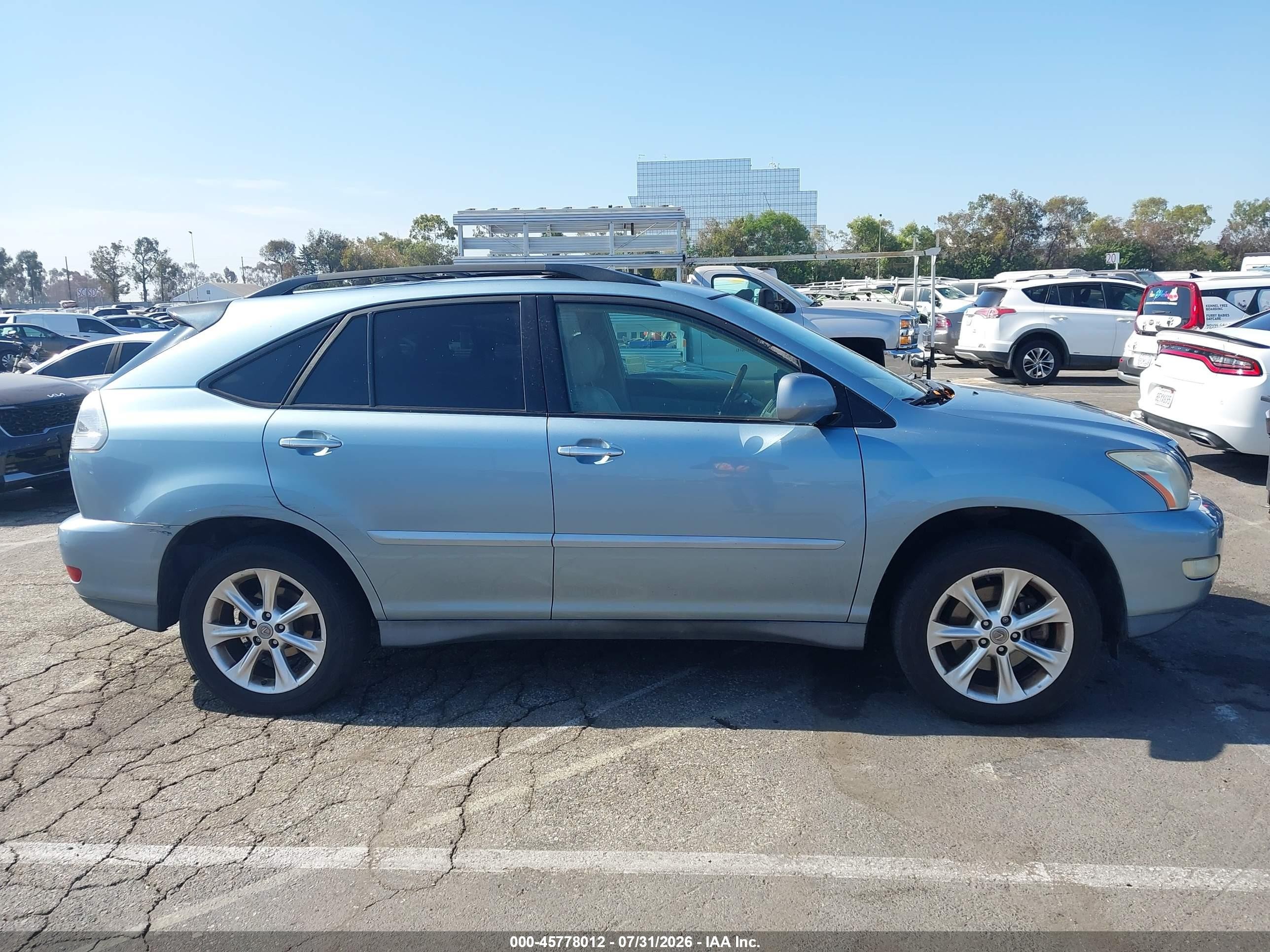 2009 Lexus Rx 350   Blue vin: 2T2GK31U19C075719