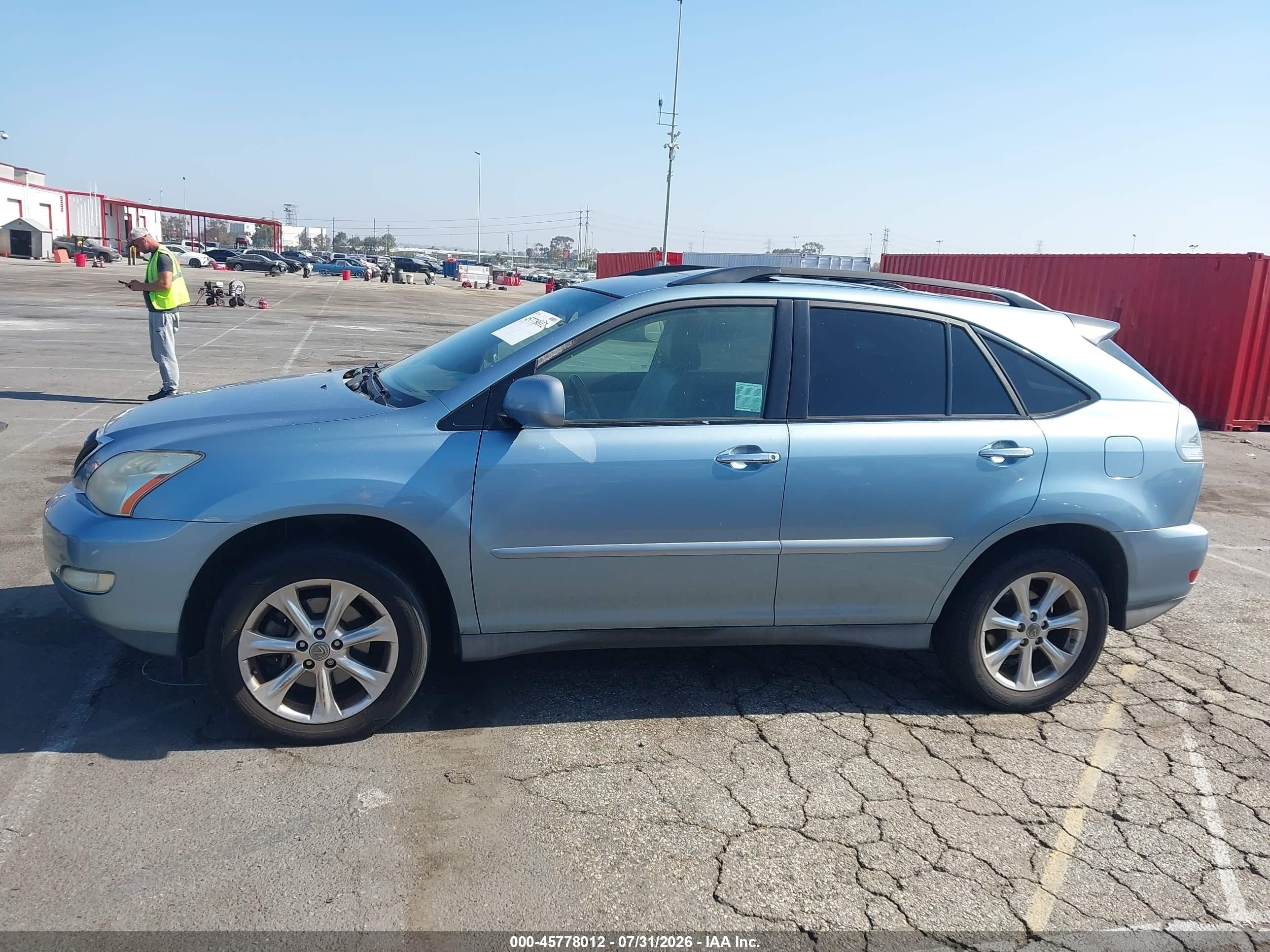 2009 Lexus Rx 350   Blue vin: 2T2GK31U19C075719