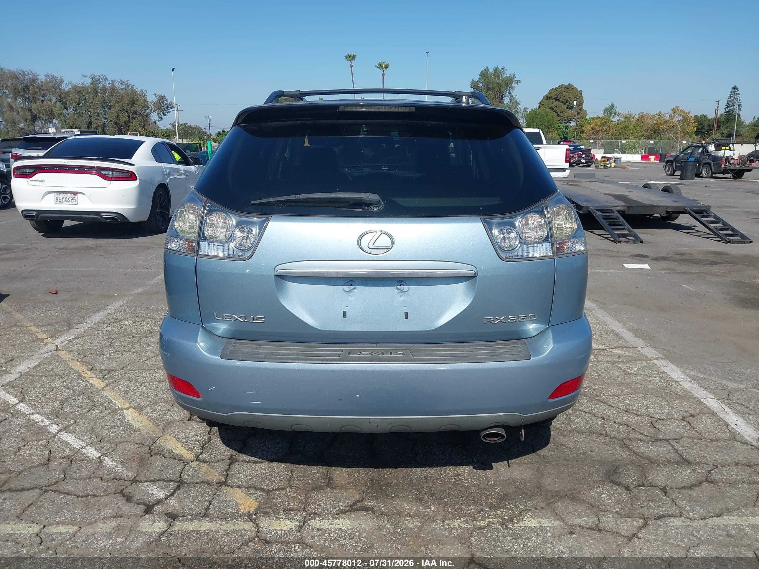 2009 Lexus Rx 350   Blue vin: 2T2GK31U19C075719