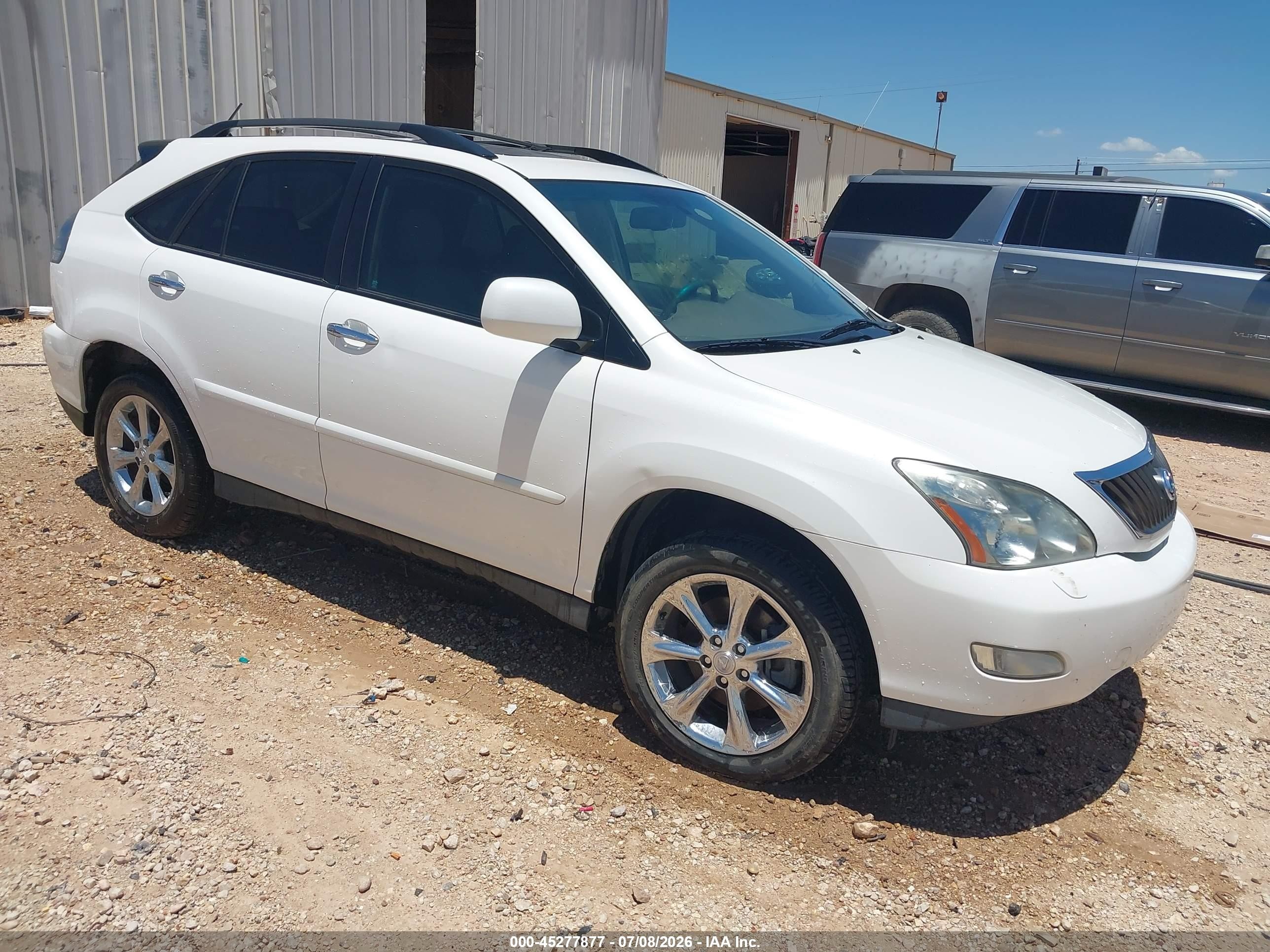 2009 Lexus Rx 350   White vin: 2T2GK31U19C077227