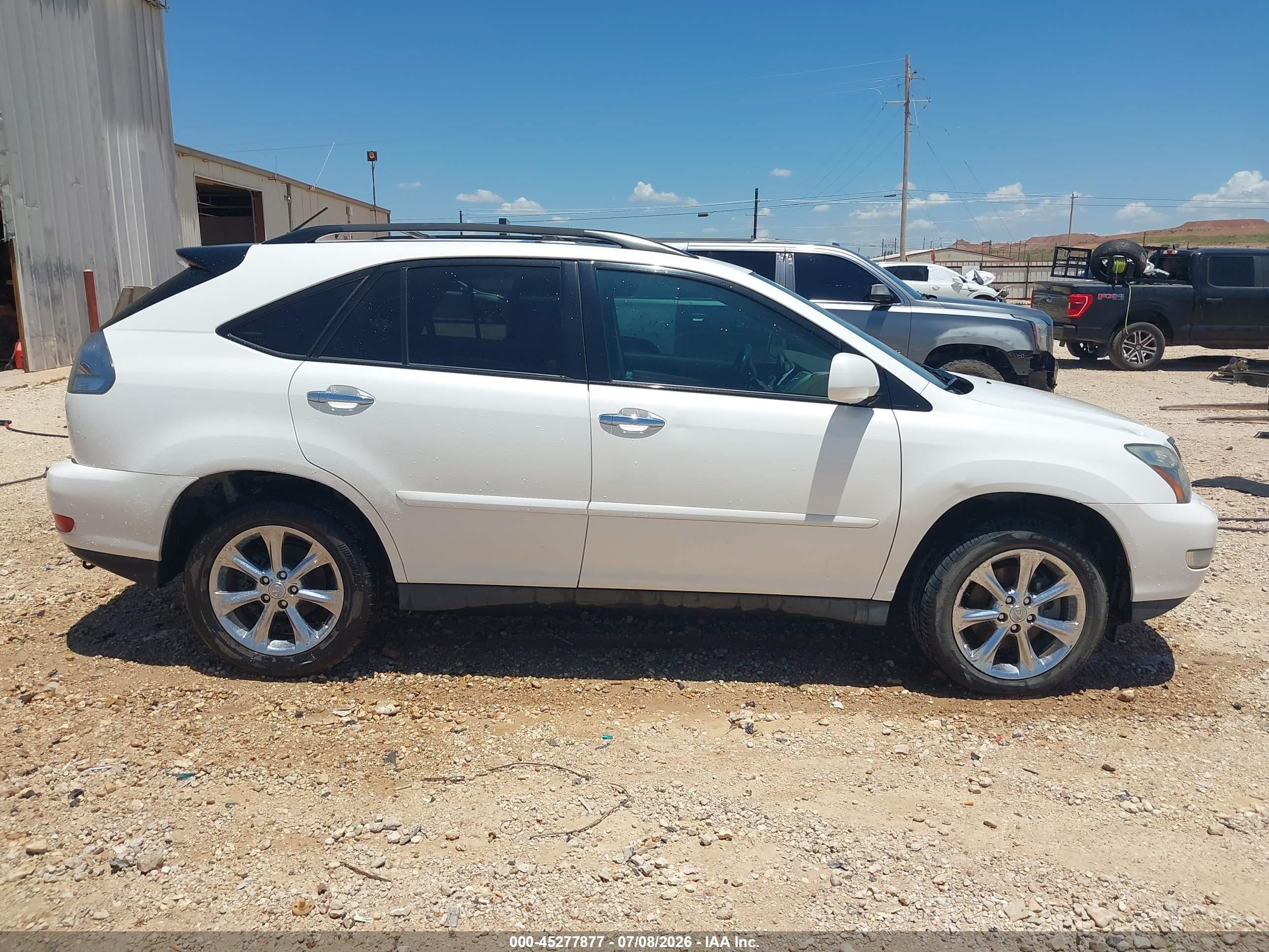 2009 Lexus Rx 350   White vin: 2T2GK31U19C077227