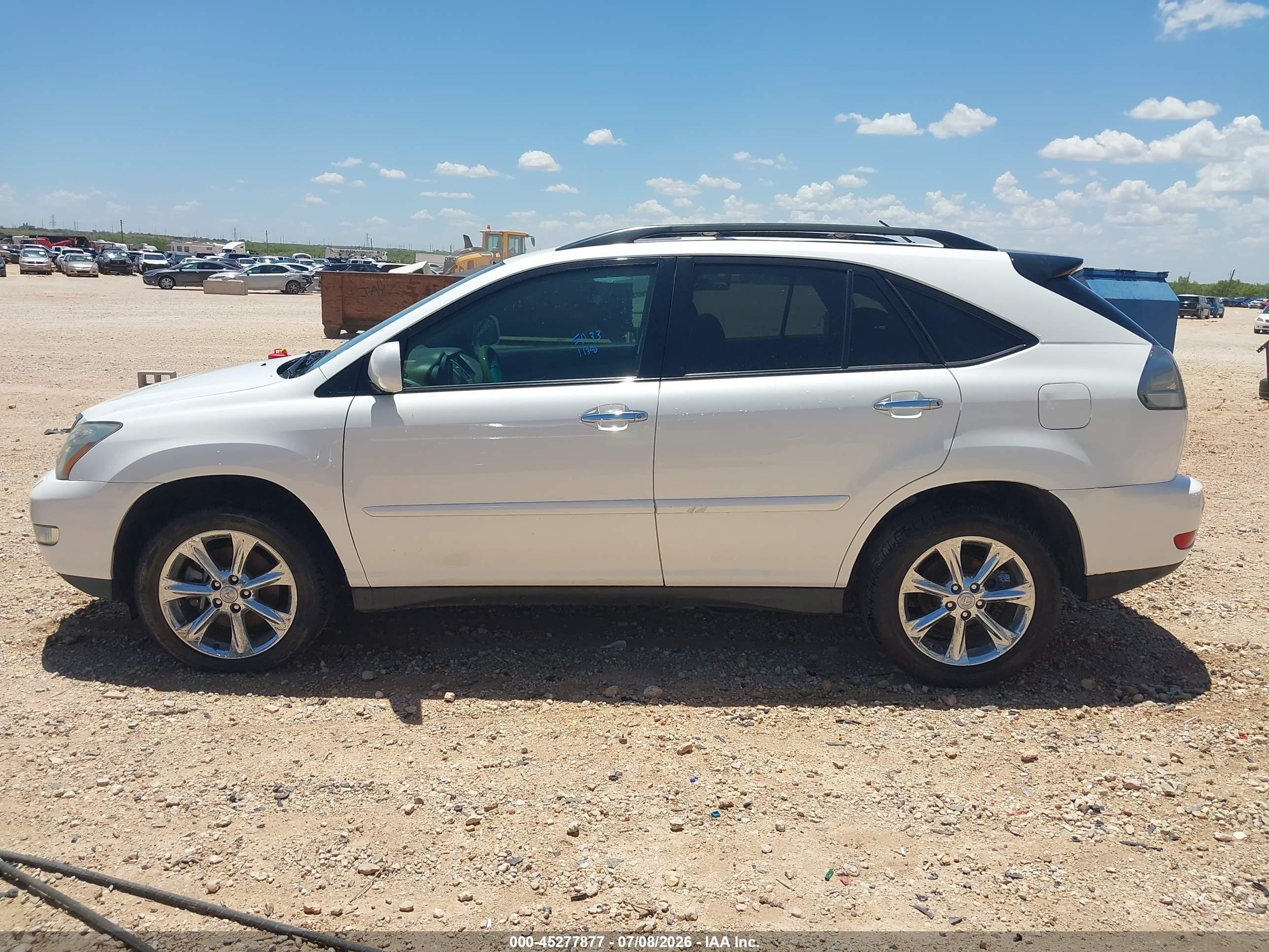 2009 Lexus Rx 350   White vin: 2T2GK31U19C077227