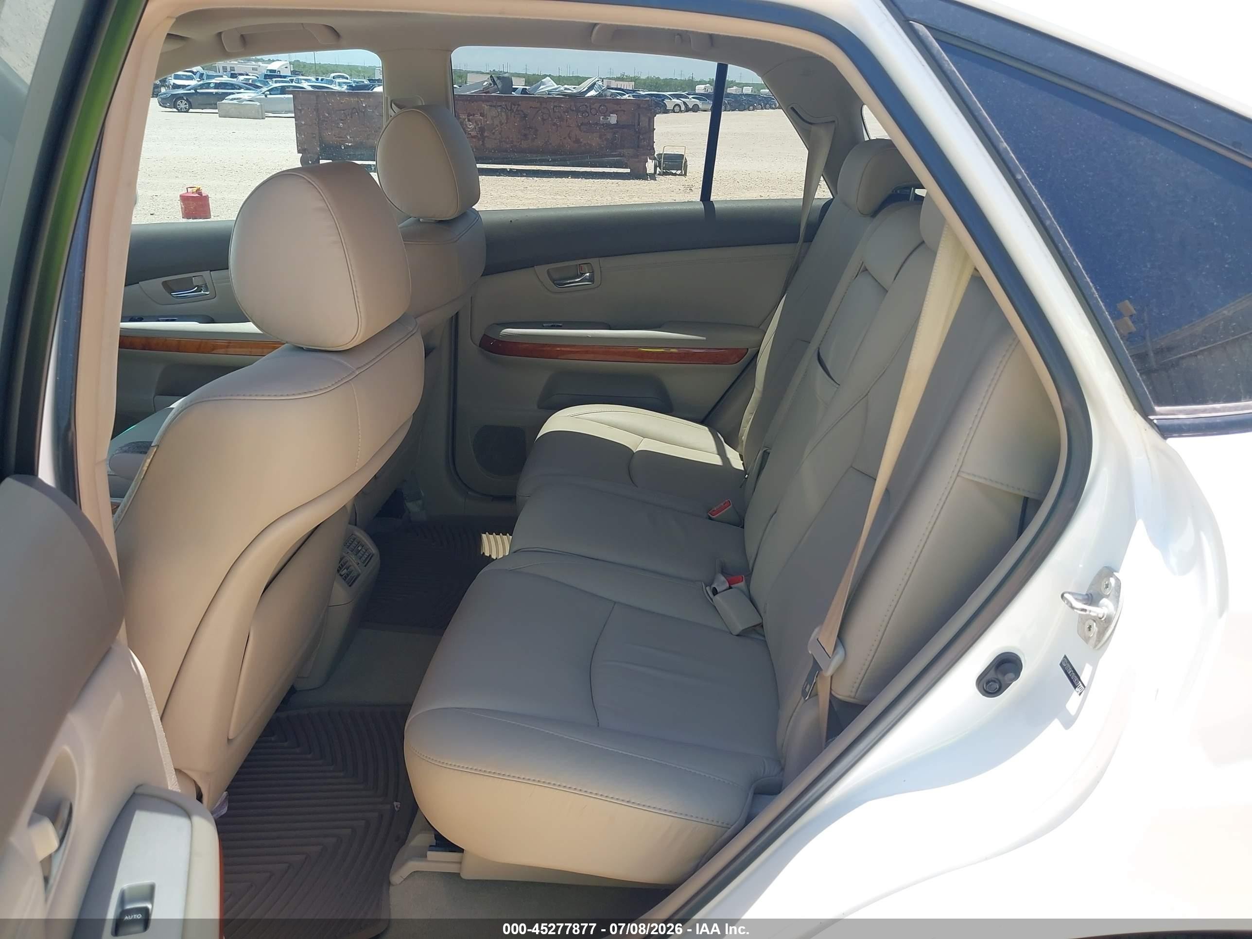 2009 Lexus Rx 350   White vin: 2T2GK31U19C077227