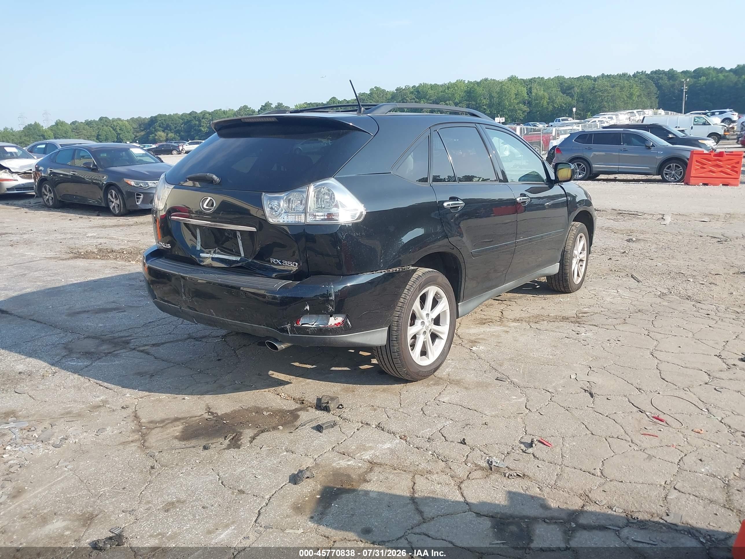 2009 Lexus Rx 350   Black vin: 2T2GK31U19C080063