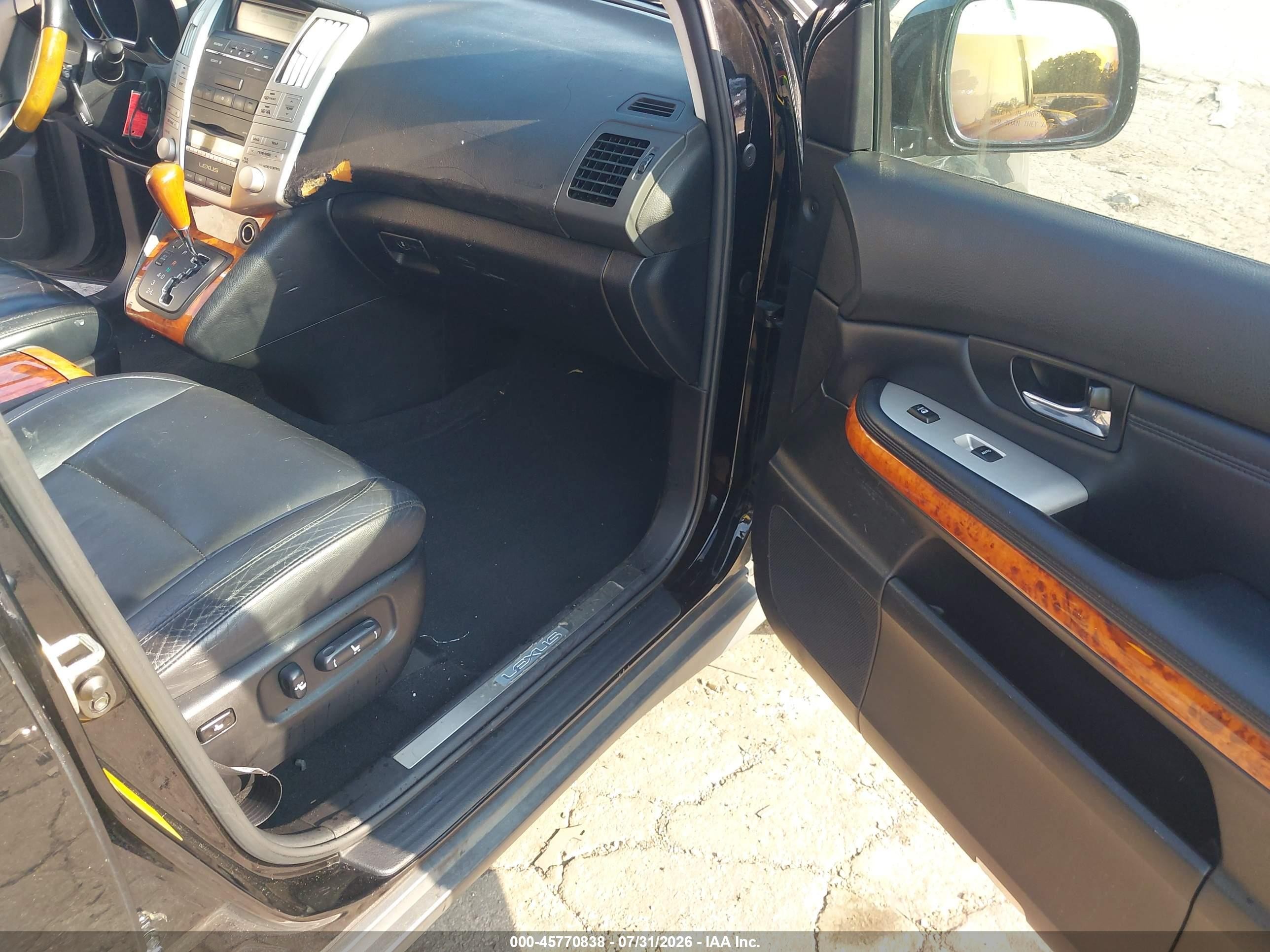 2009 Lexus Rx 350   Black vin: 2T2GK31U19C080063