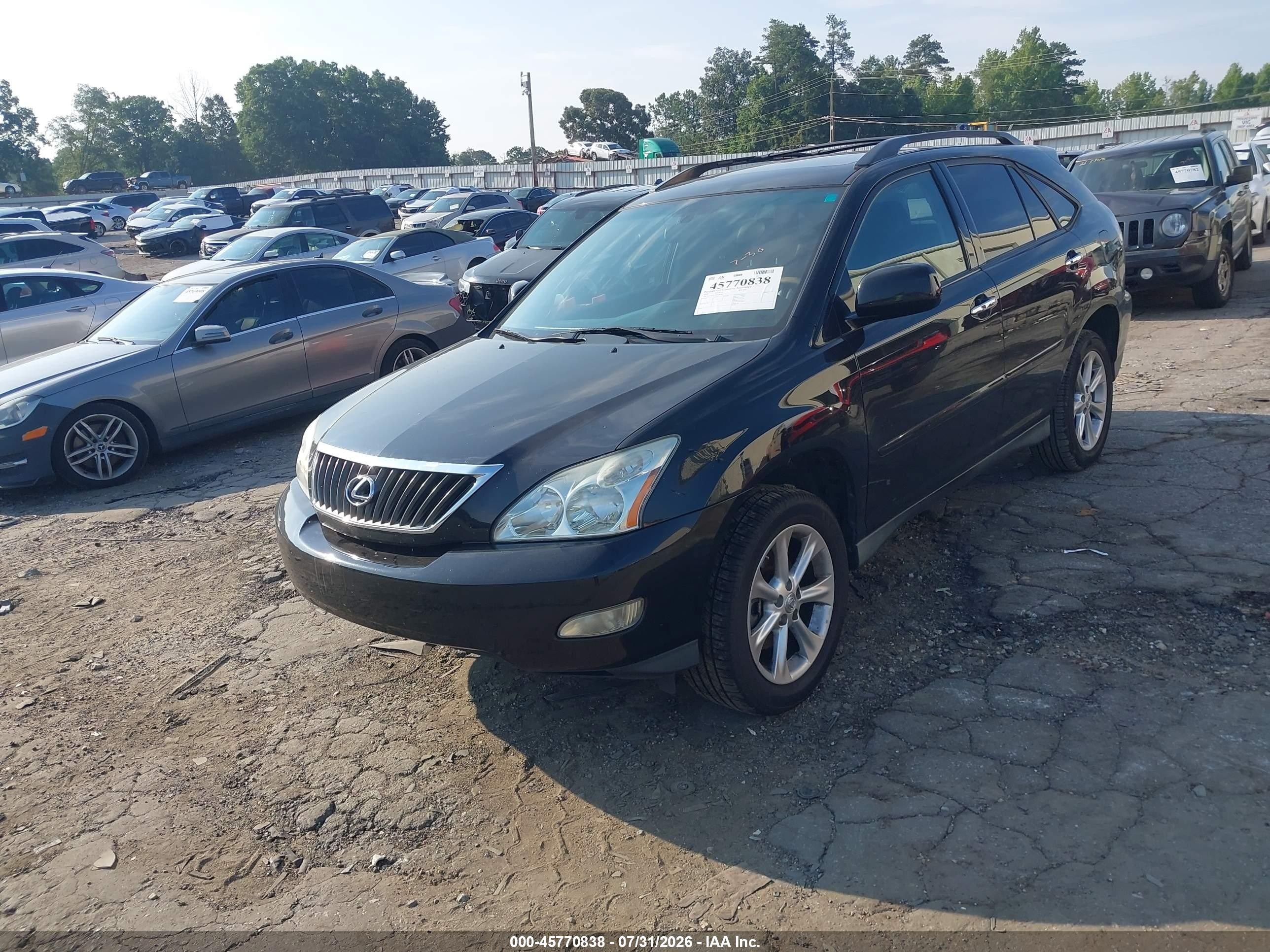 2009 Lexus Rx 350   Black vin: 2T2GK31U19C080063