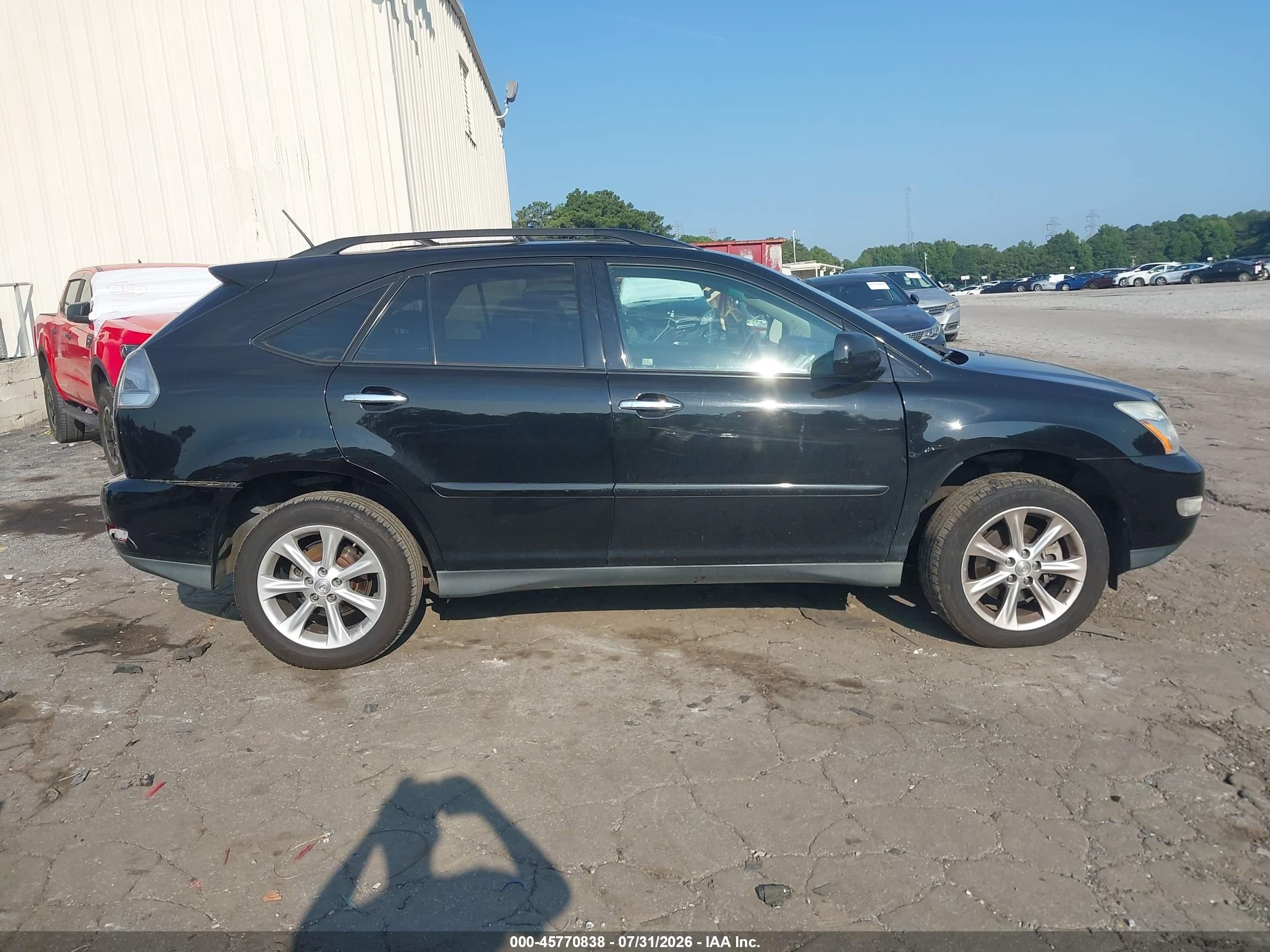 2009 Lexus Rx 350   Black vin: 2T2GK31U19C080063